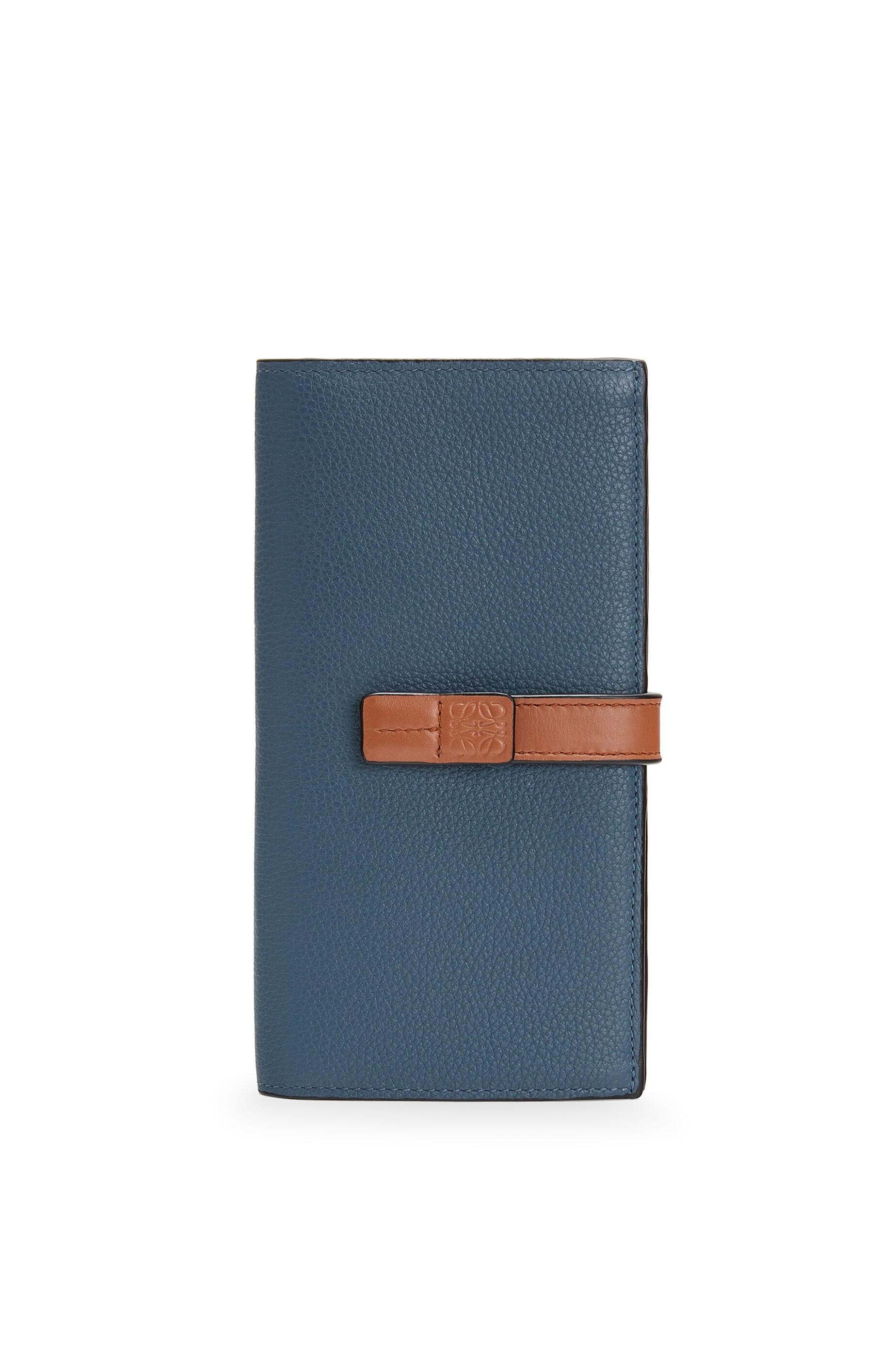 Large vertical wallet in soft grained calfskin - 1