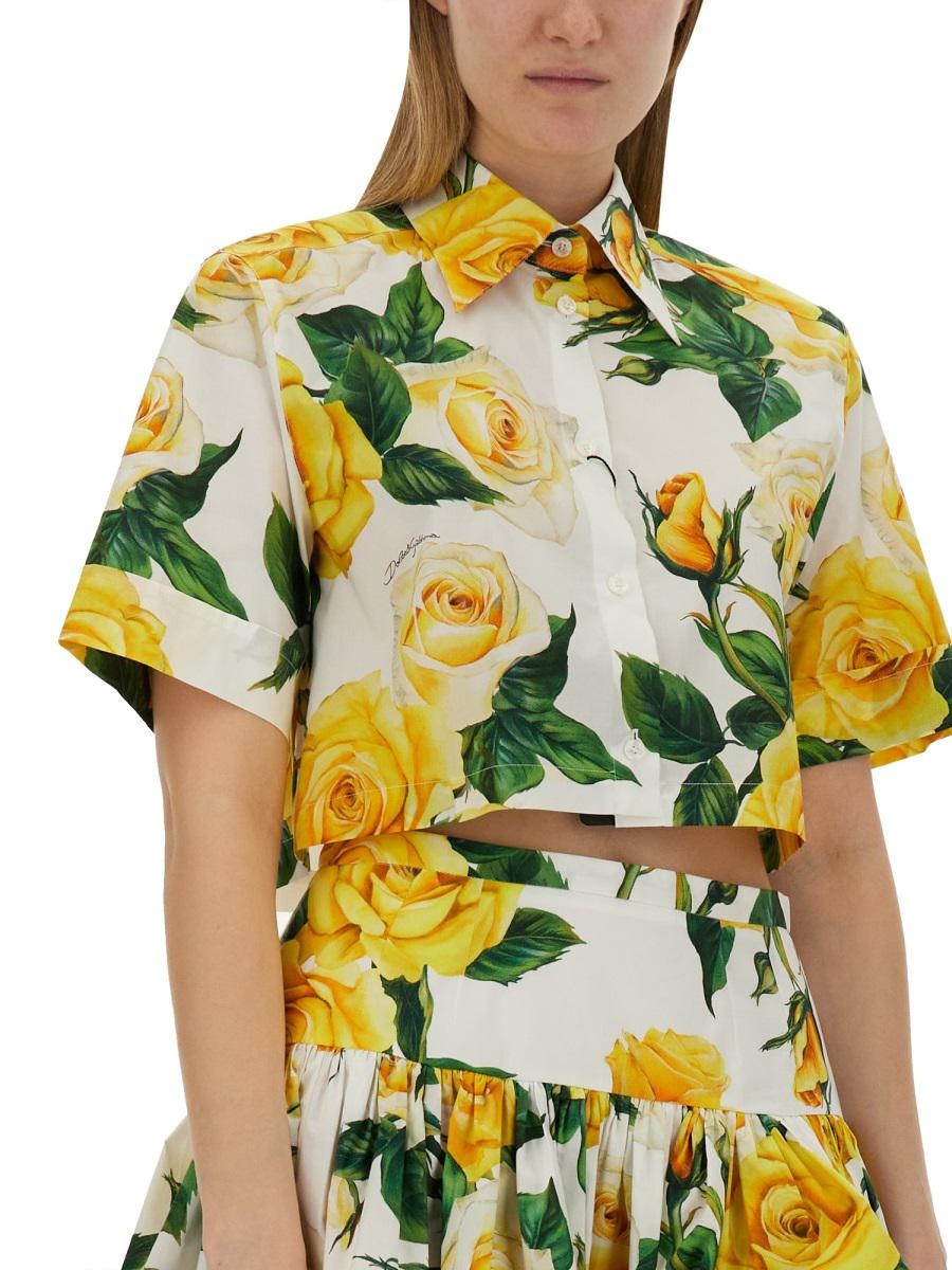 DOLCE & GABBANA "ROSE" SHIRT - 4