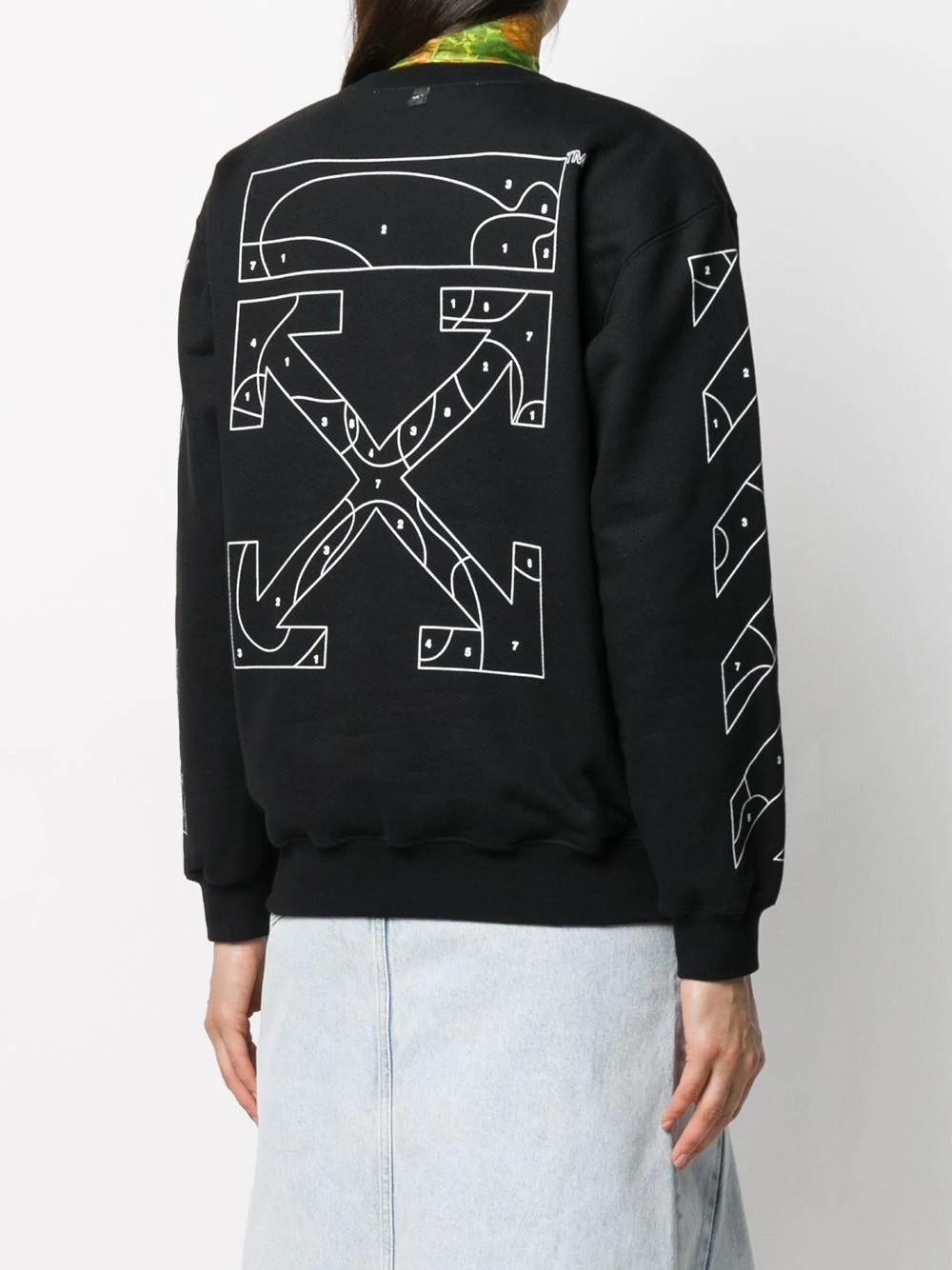 Puzzle Arrows print sweatshirt - 4