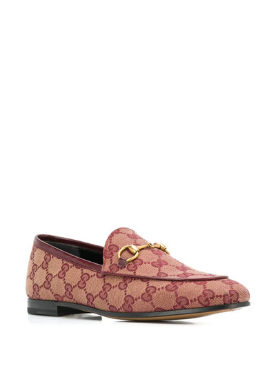 GUCCI Jordaan GG canvas loafers outlook