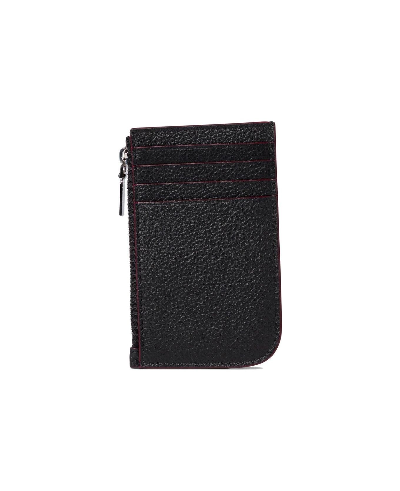 Logo Plaque Zipped Card Holders - 3