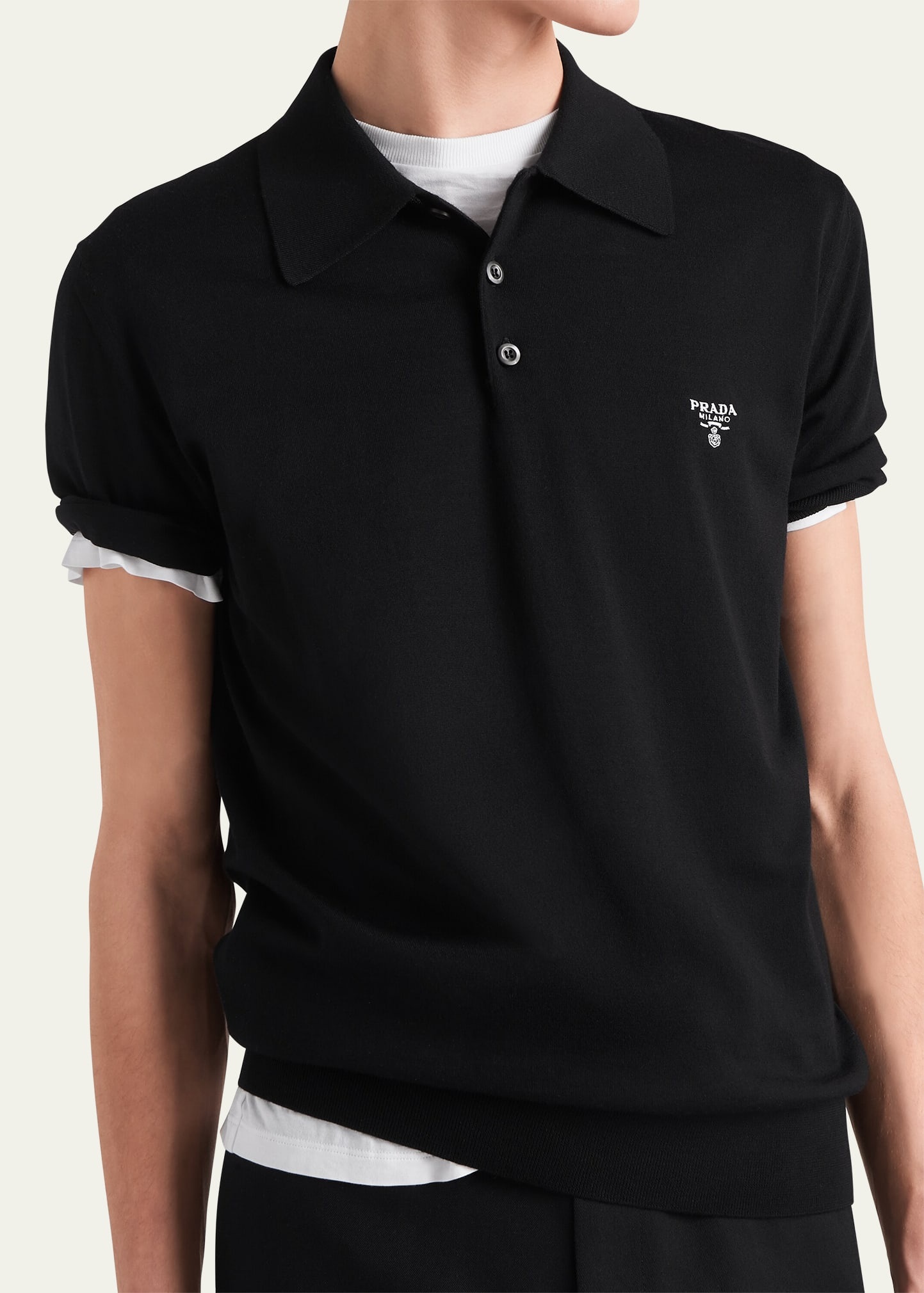 Men's Wool Logo Polo - 4