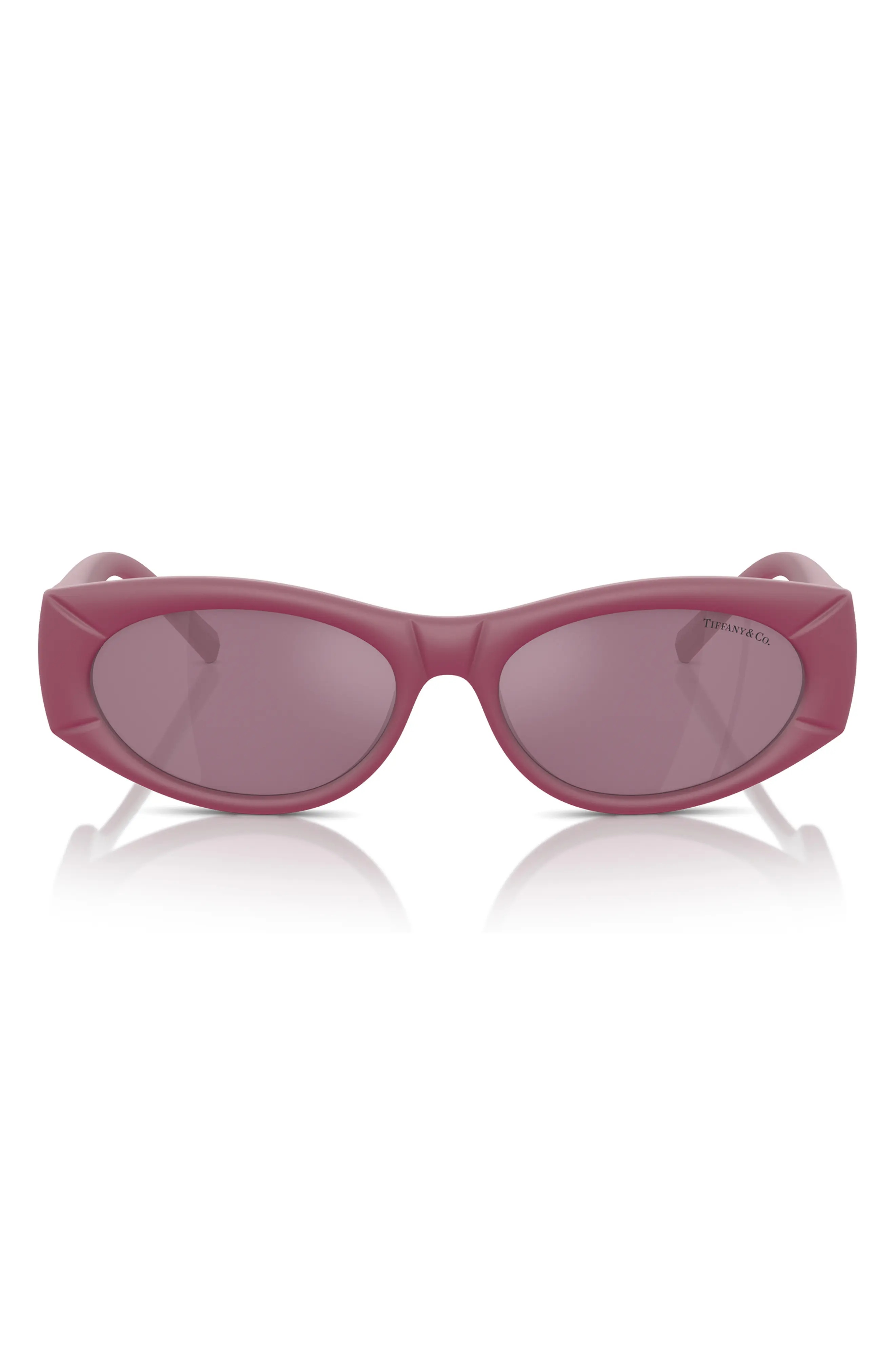 55mm Oval Sunglasses in Fuchsia /Violet - 1