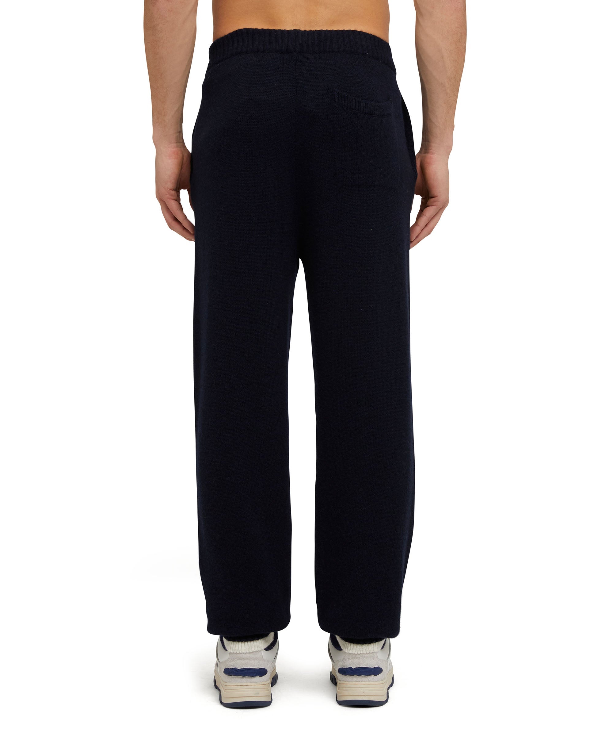 MSGM trousers in "Embroidery Cachemire blend knit" fabric - 3
