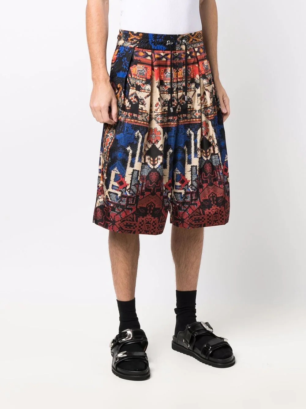 graphic-print bermuda shorts - 3