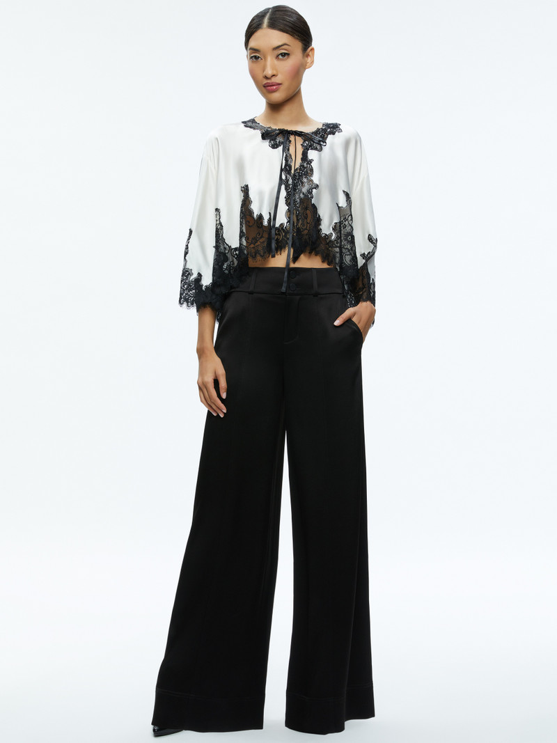 LOREE LACE TIE FRONT CROPPED JACKET 6