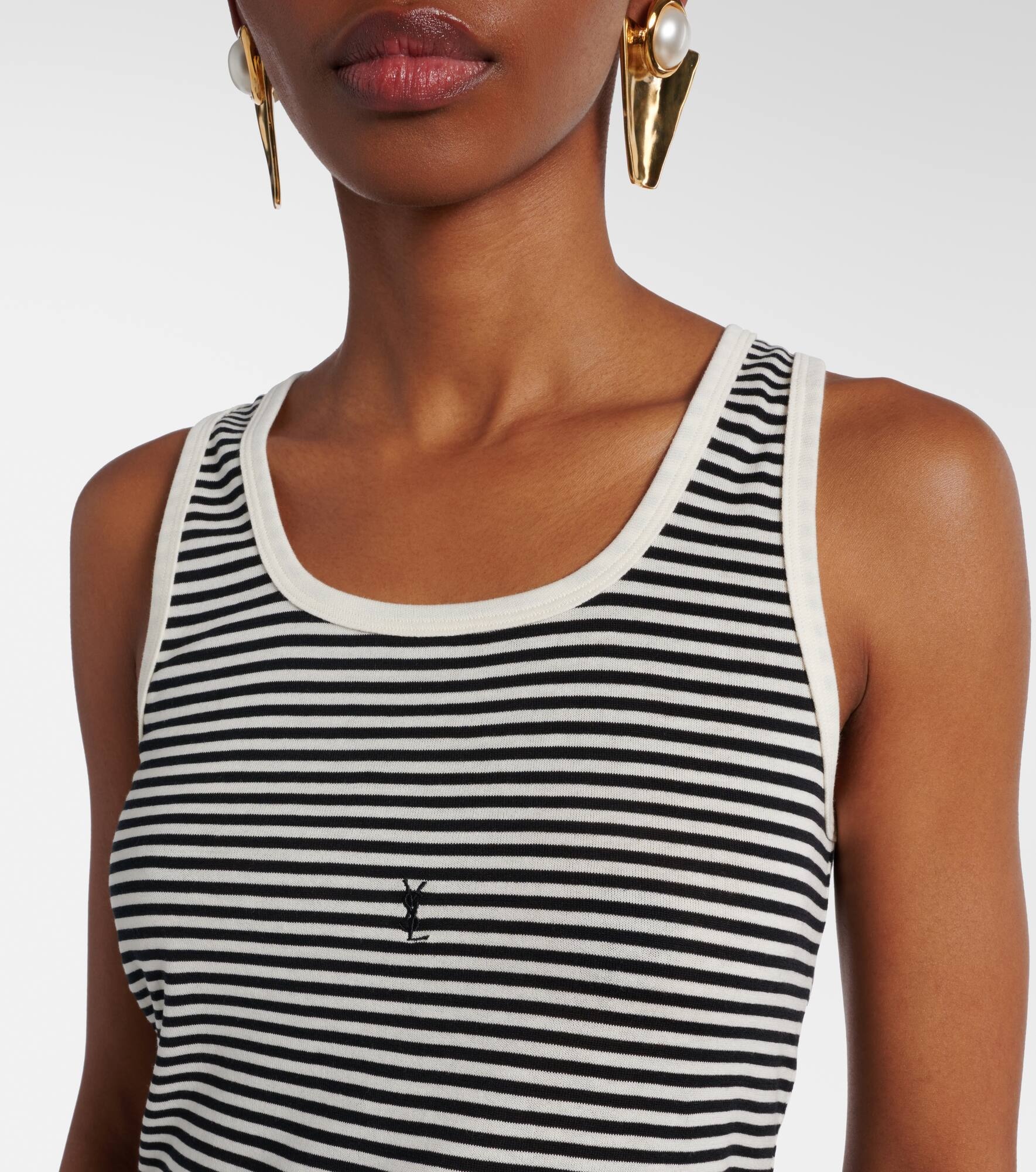 Cassandre cotton jersey tank top - 4