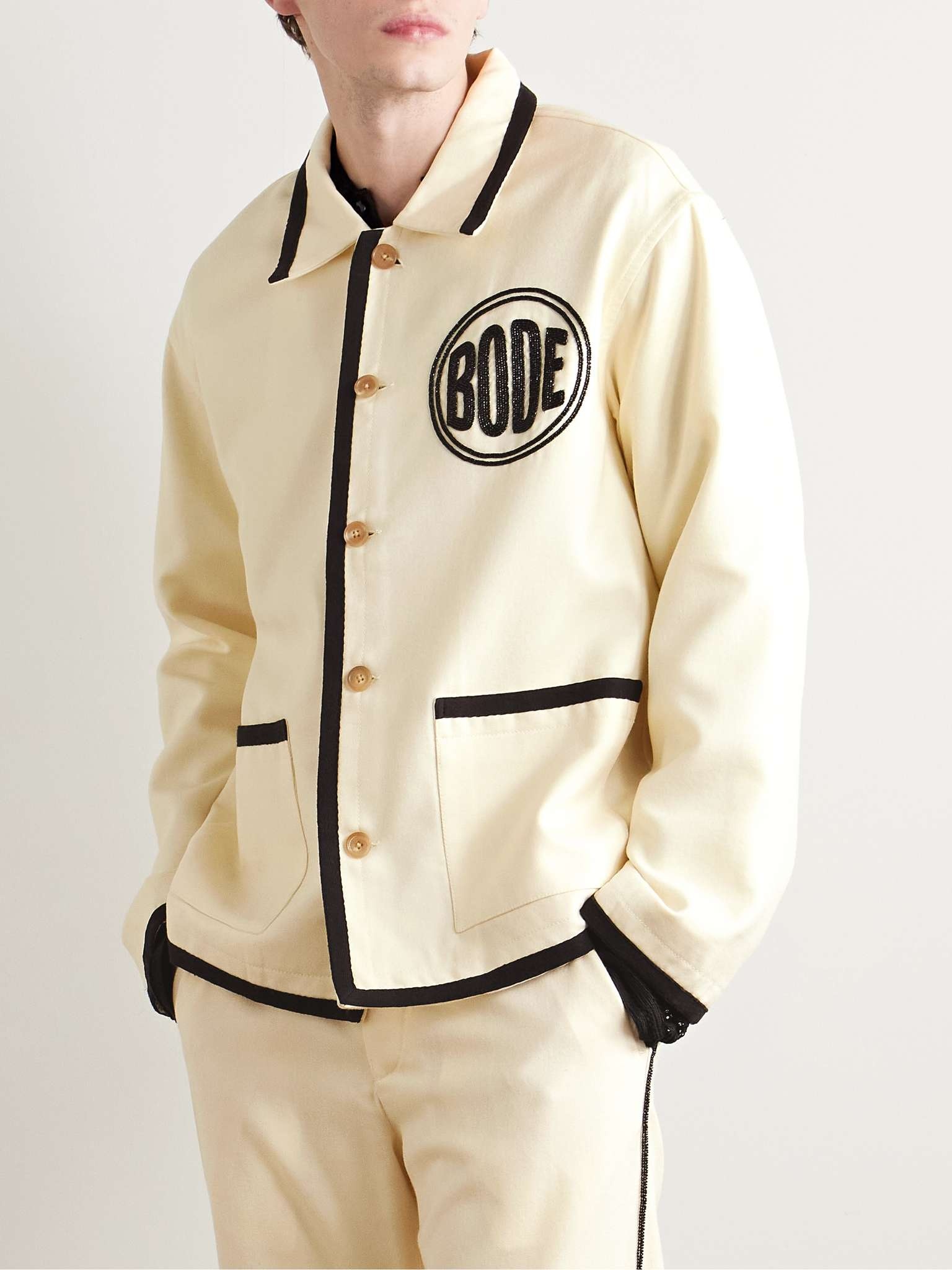 Player Bead-Embellished Felted Wool-Blend Twill Jacket - 3