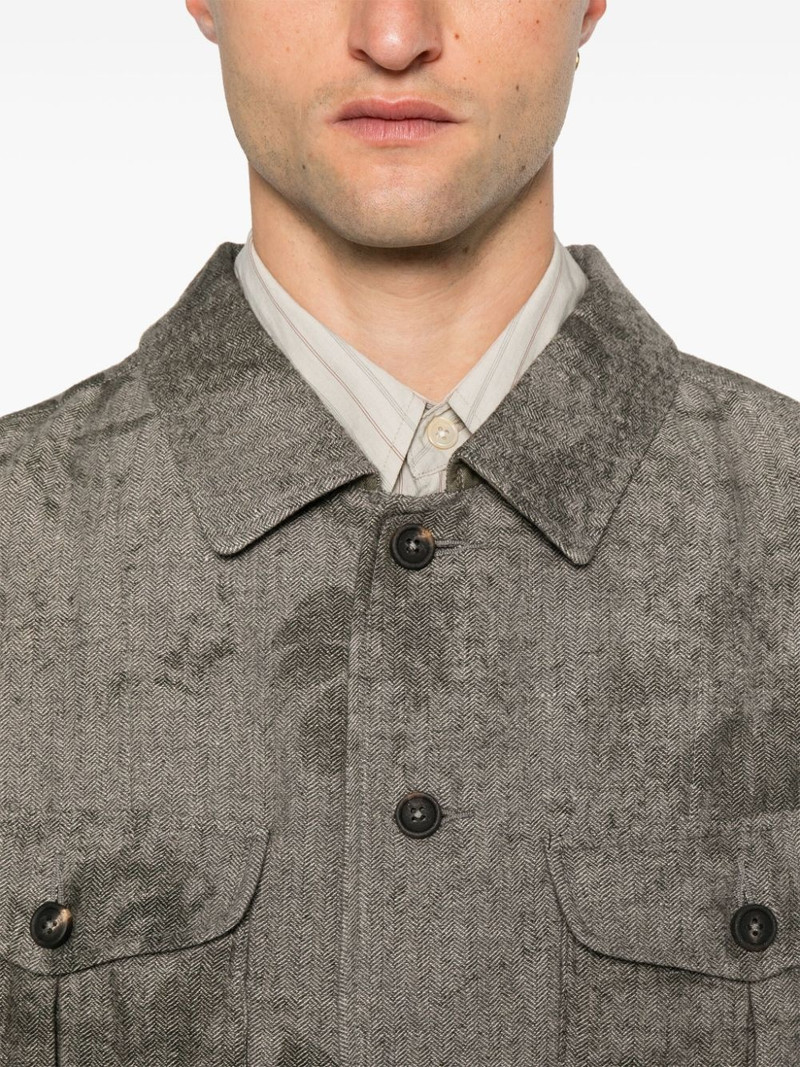 herringbone-pattern shirt 5