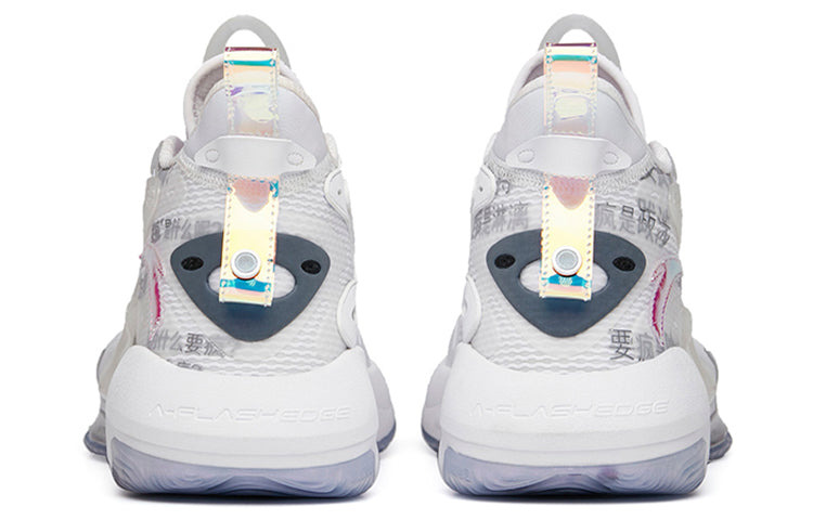 ANTA Shock Wave 3 Basketball Shoes 'White Purple' 112131601-10 - 4