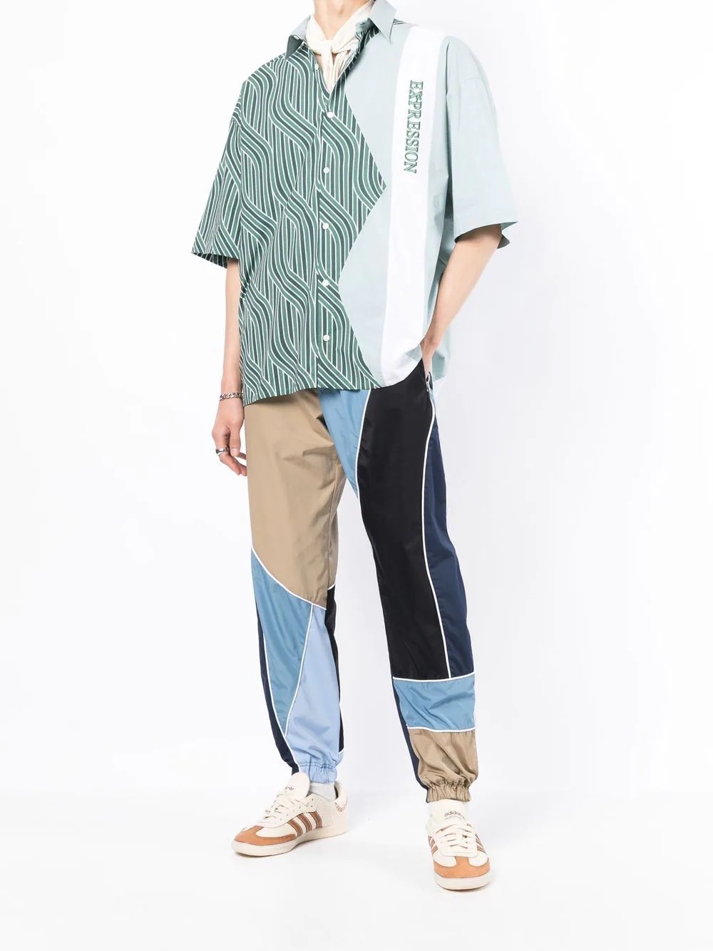 zig-zag oversized shirt - 2