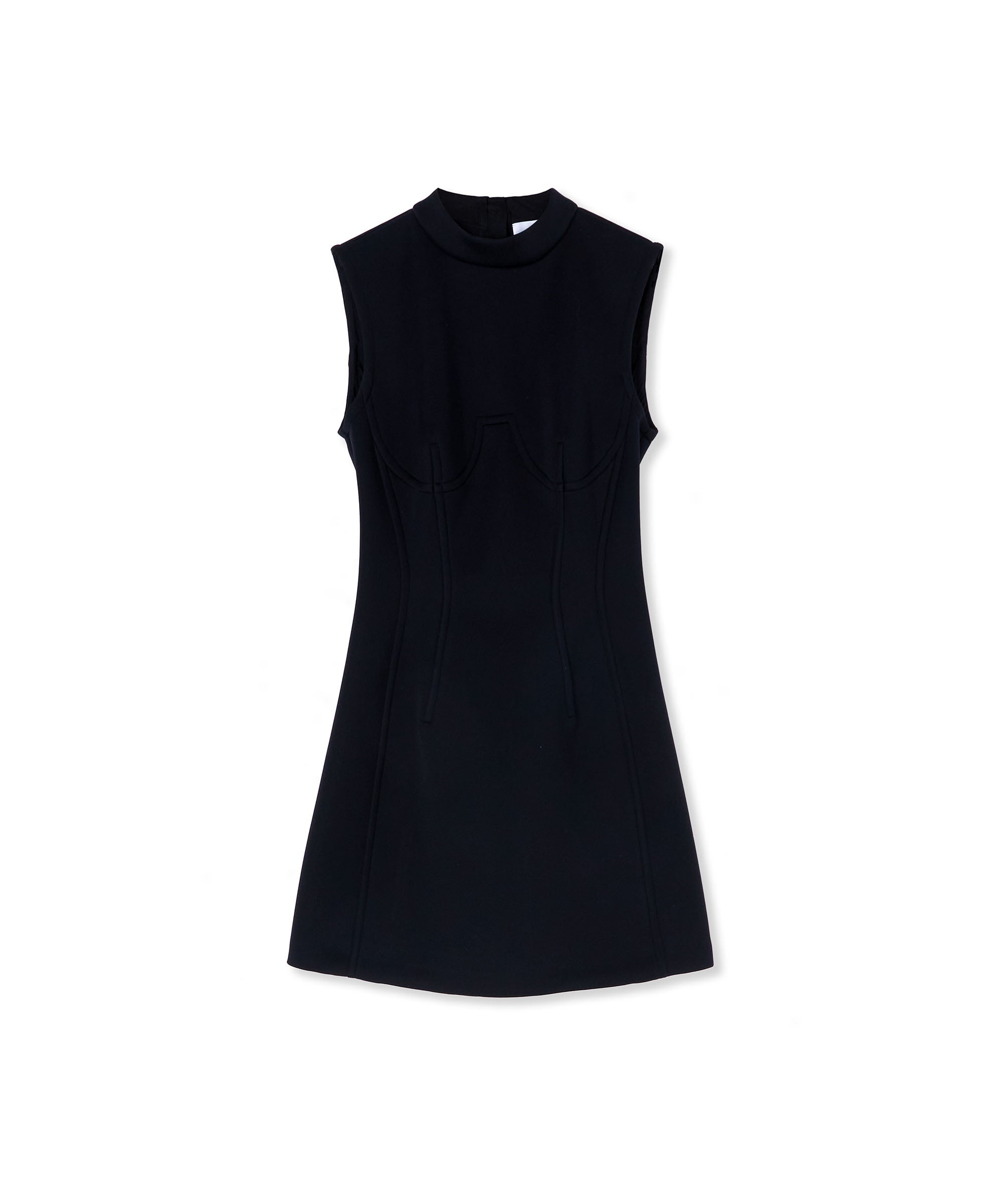 Mini dress in "Techno Scuba" - 1