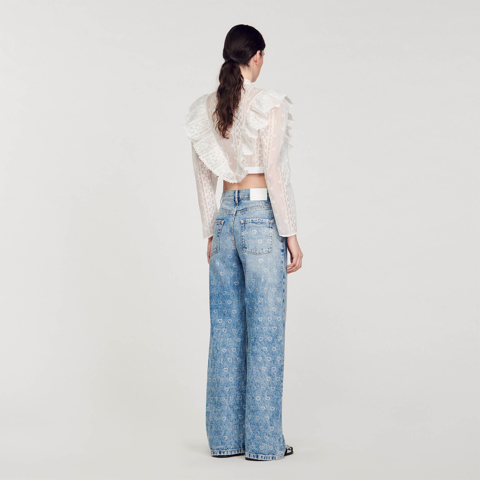 WIDE-LEG HEART JEANS - 6