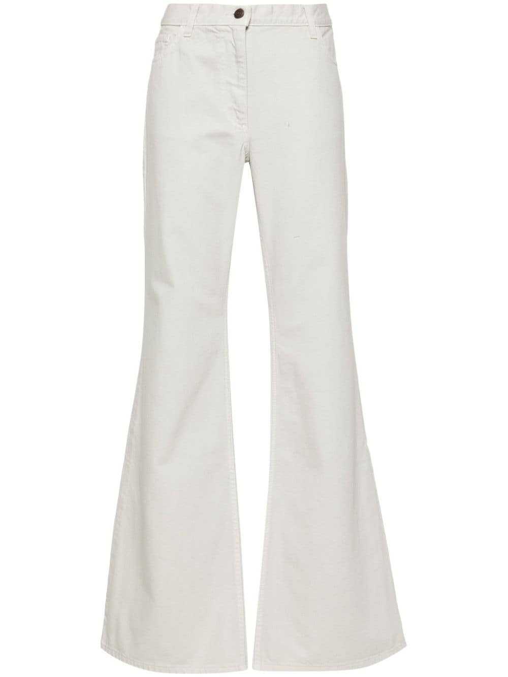 mid-rise flared jeans - 1