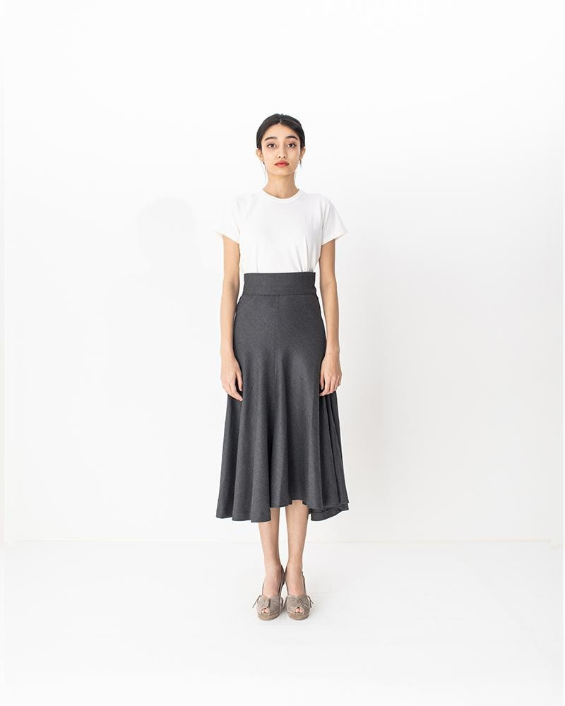 visvim FLARE SKIRT GREY outlook