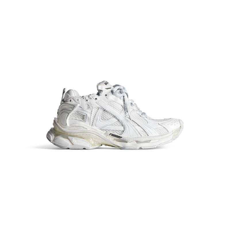 남자의 러너 Sneaker 흰색 - 1