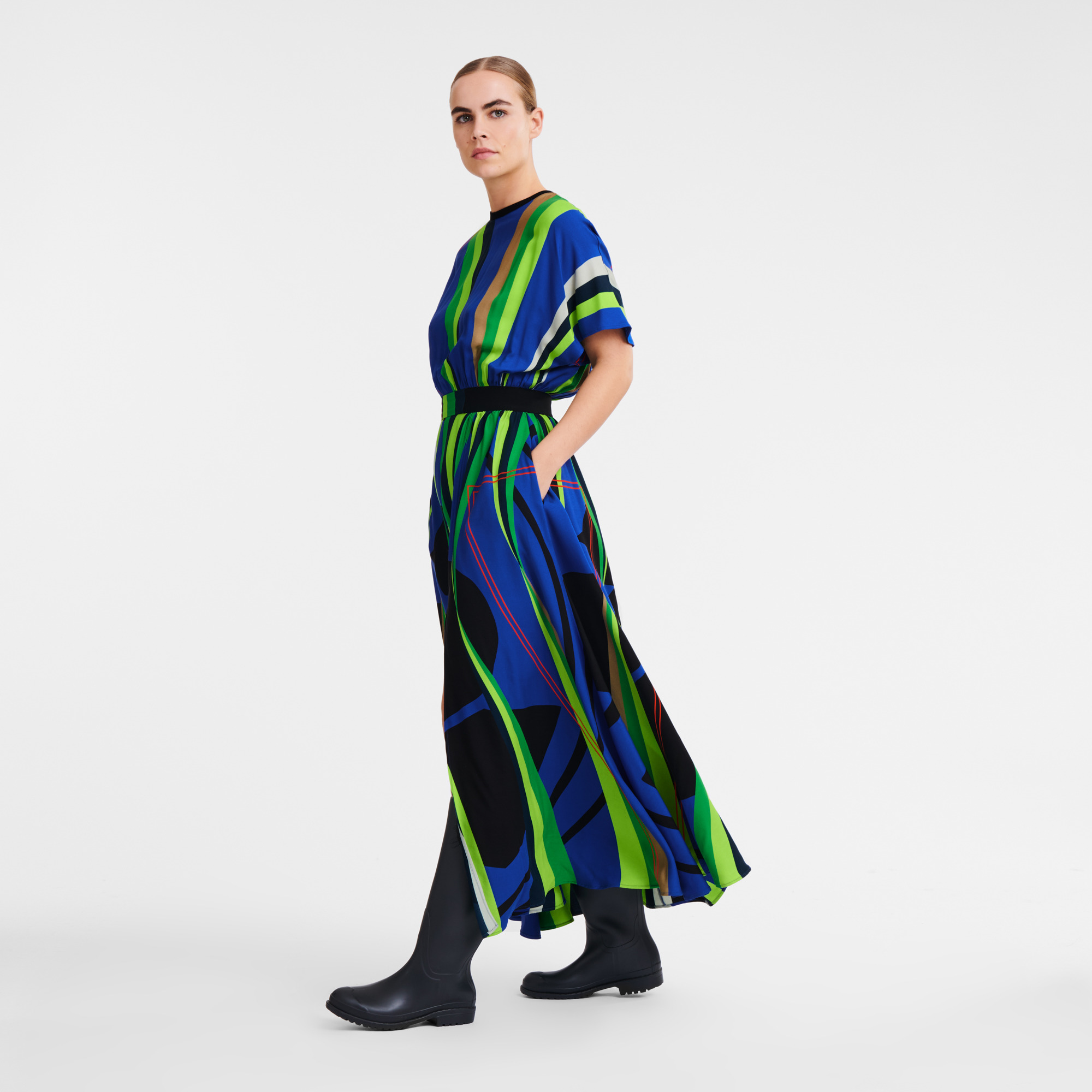 Long dress Green - Crepe - 2
