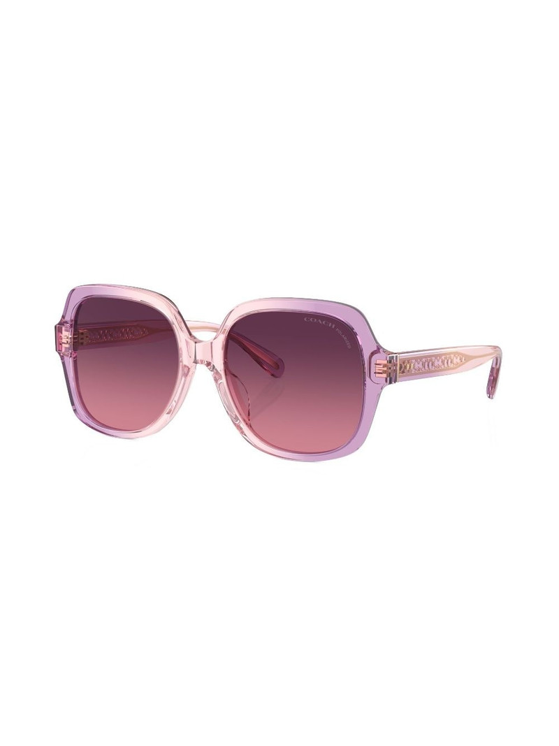 COACH ombrÃ©-effect oversize-frame sunglasses outlook