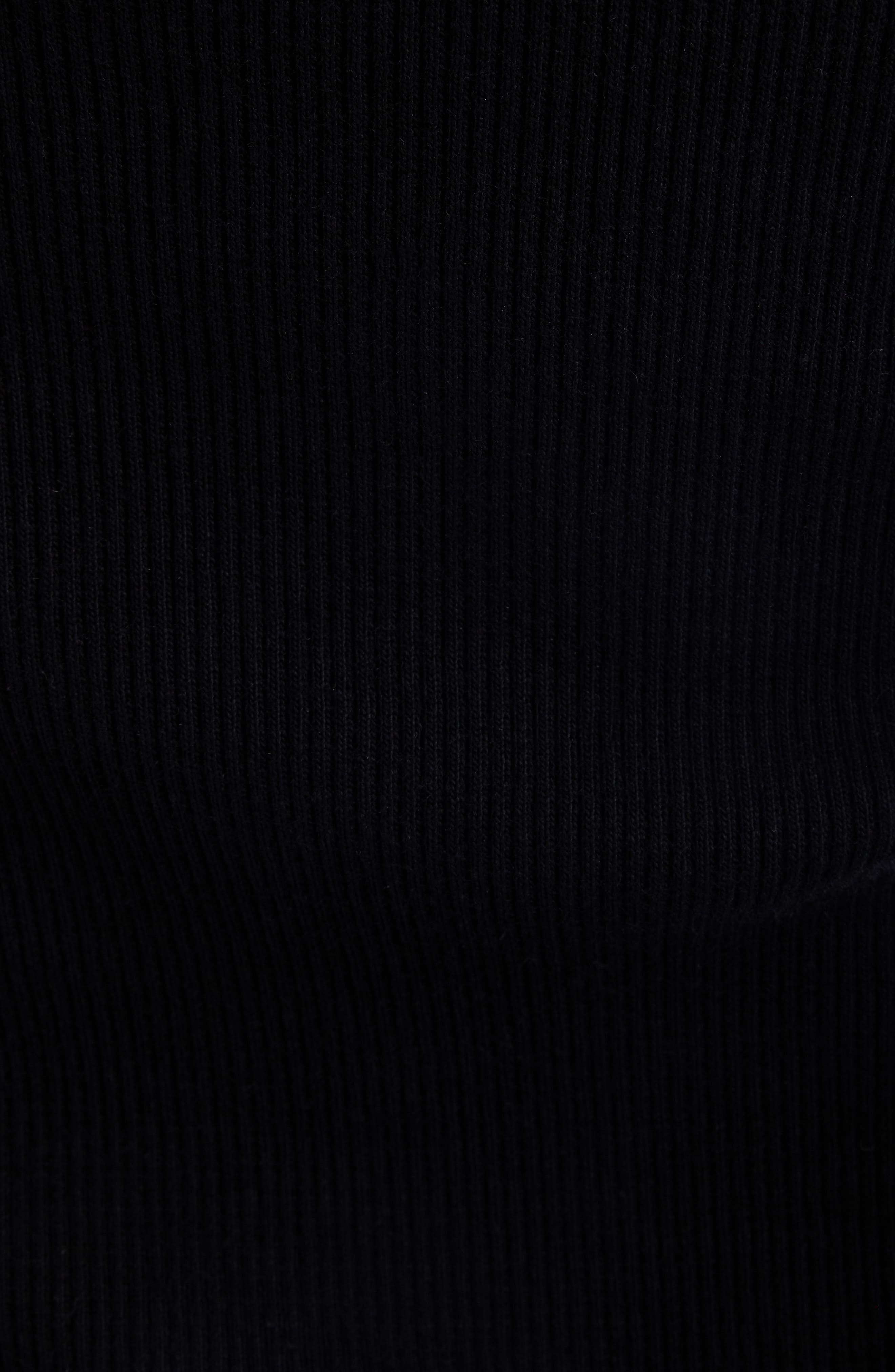 Courrèges Loop Buckle '90s Rib Bodysuit in Black at Nordstrom - 6