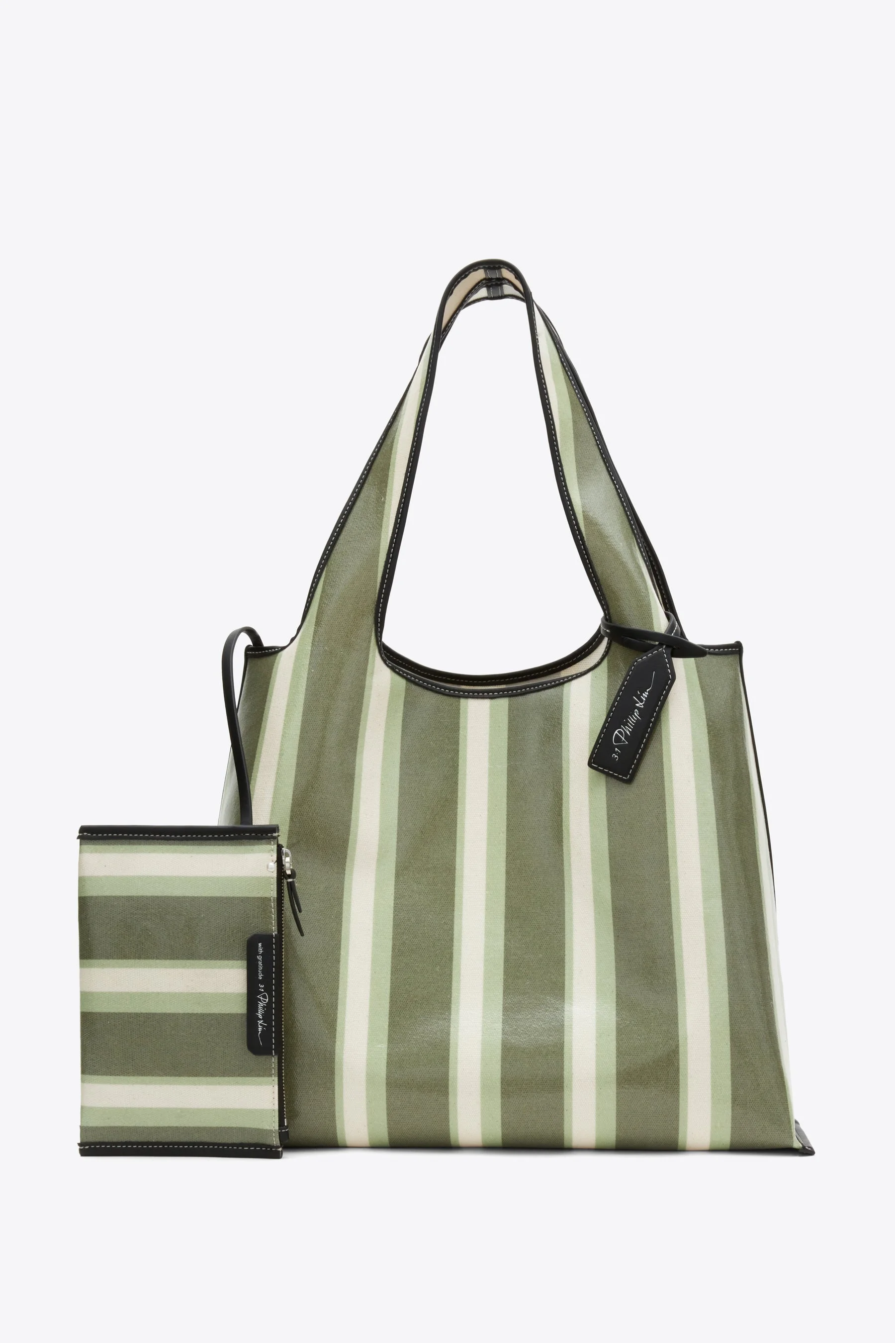Dual Stripe Market Tote - 1