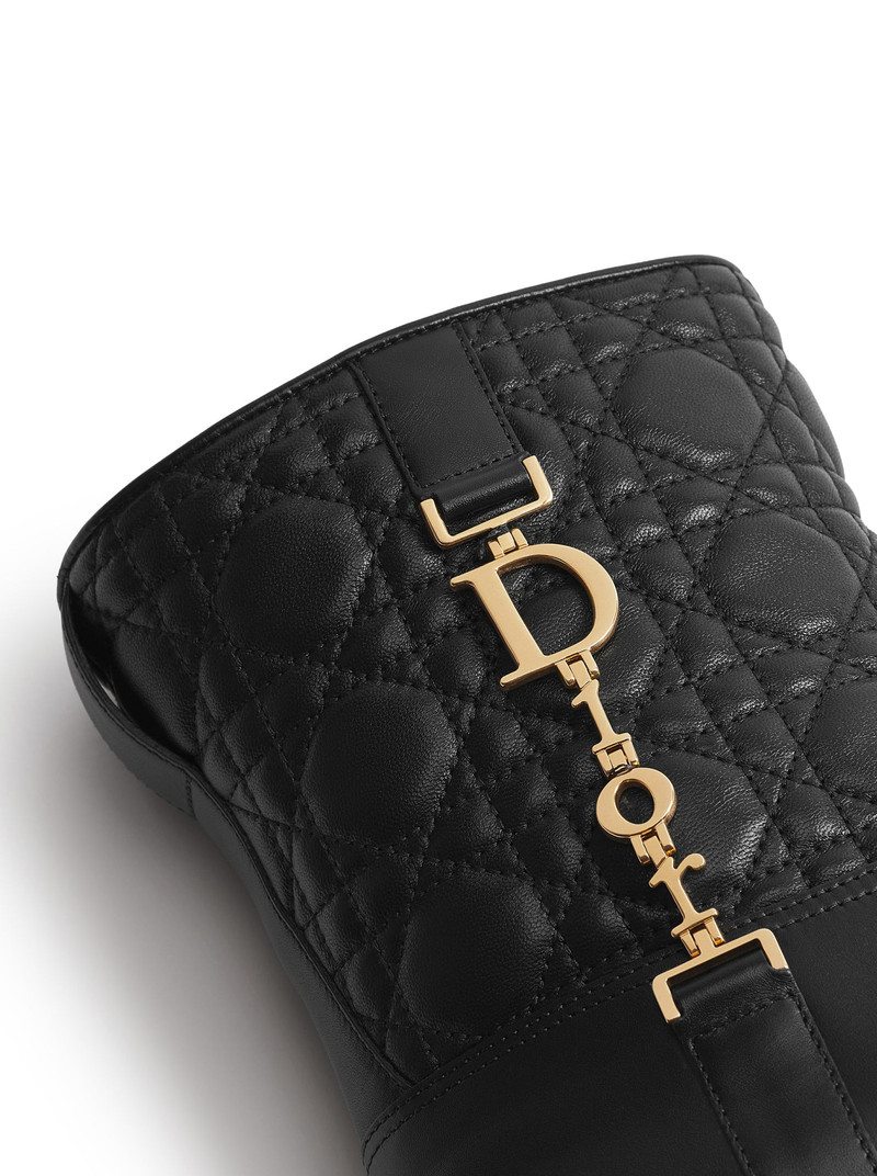 DIORLY ANKLE BOOT IN CALFSKIN AND QUILTED CANNAGE LAMBSKIN 4