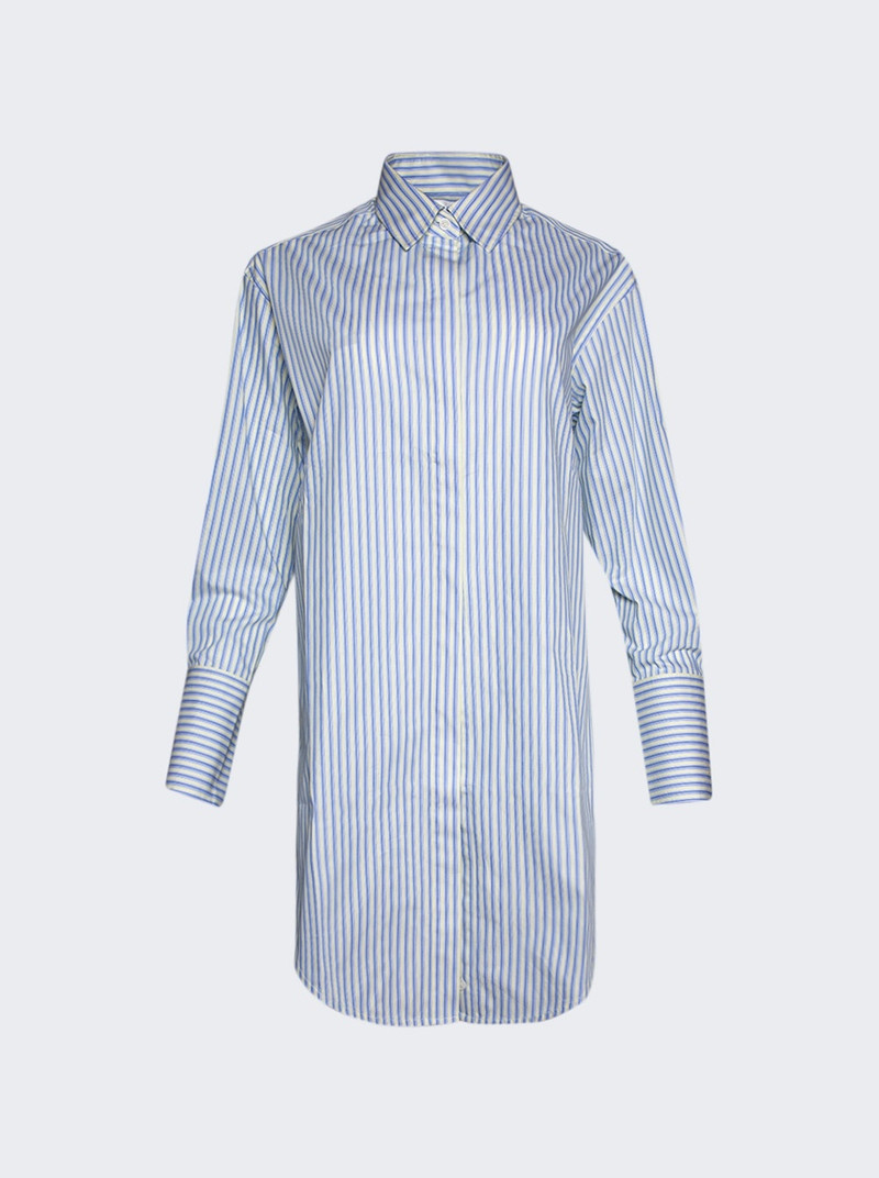 Wrap Front Blouse Chamomile And Oxford Blue 1