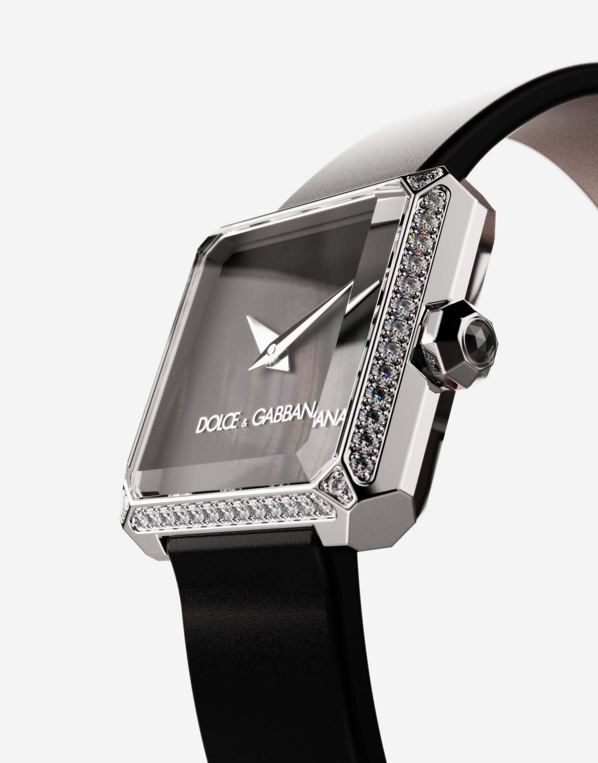 Sofia steel watch with colorless diamonds - 2