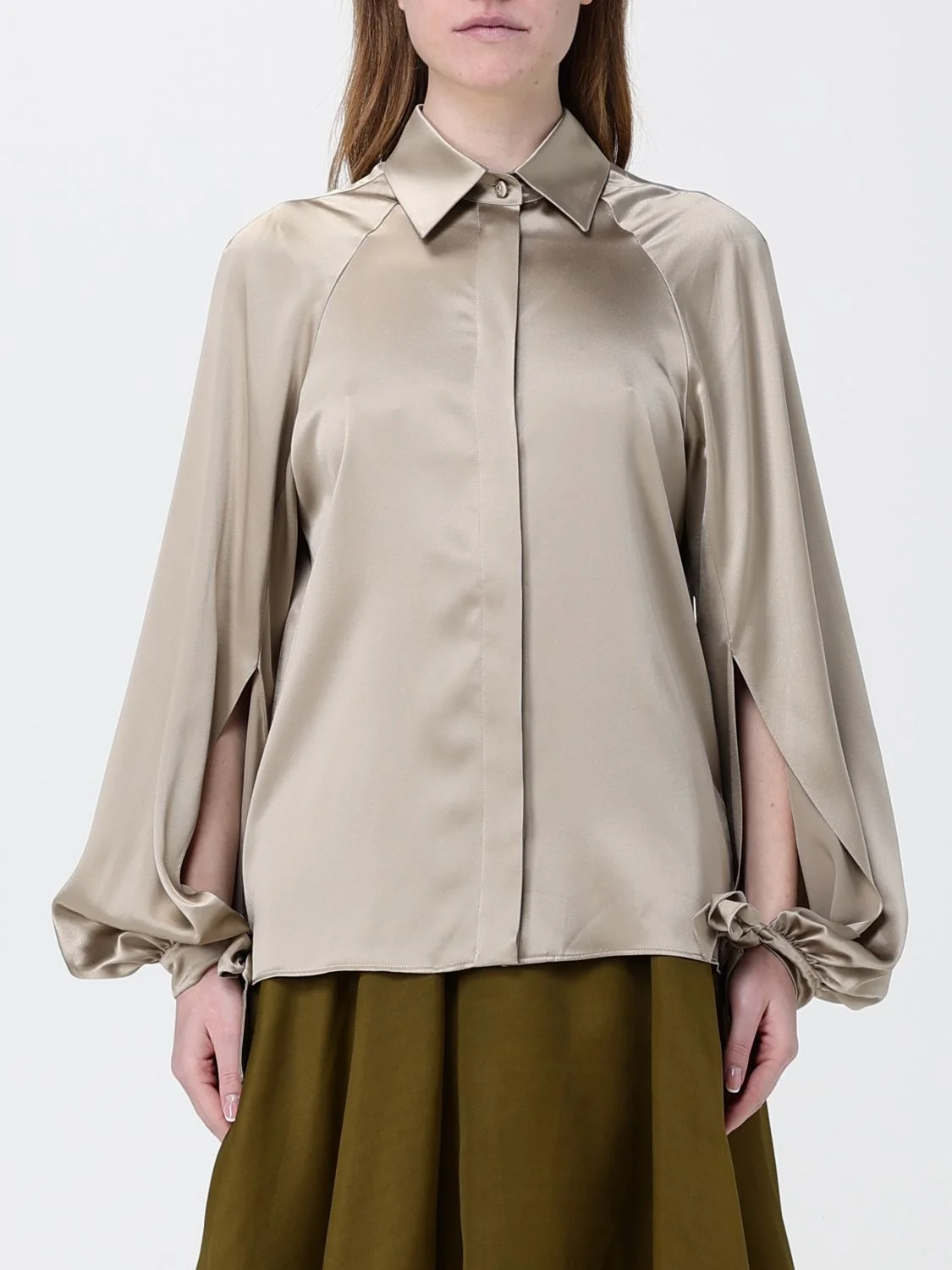 MAX MARA Silk Satin Shirt - 1