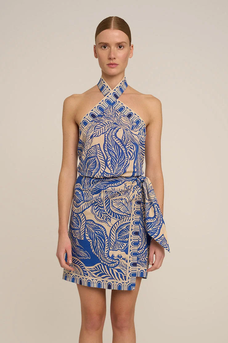 Mini Dress Aya - Blue Delia - 1