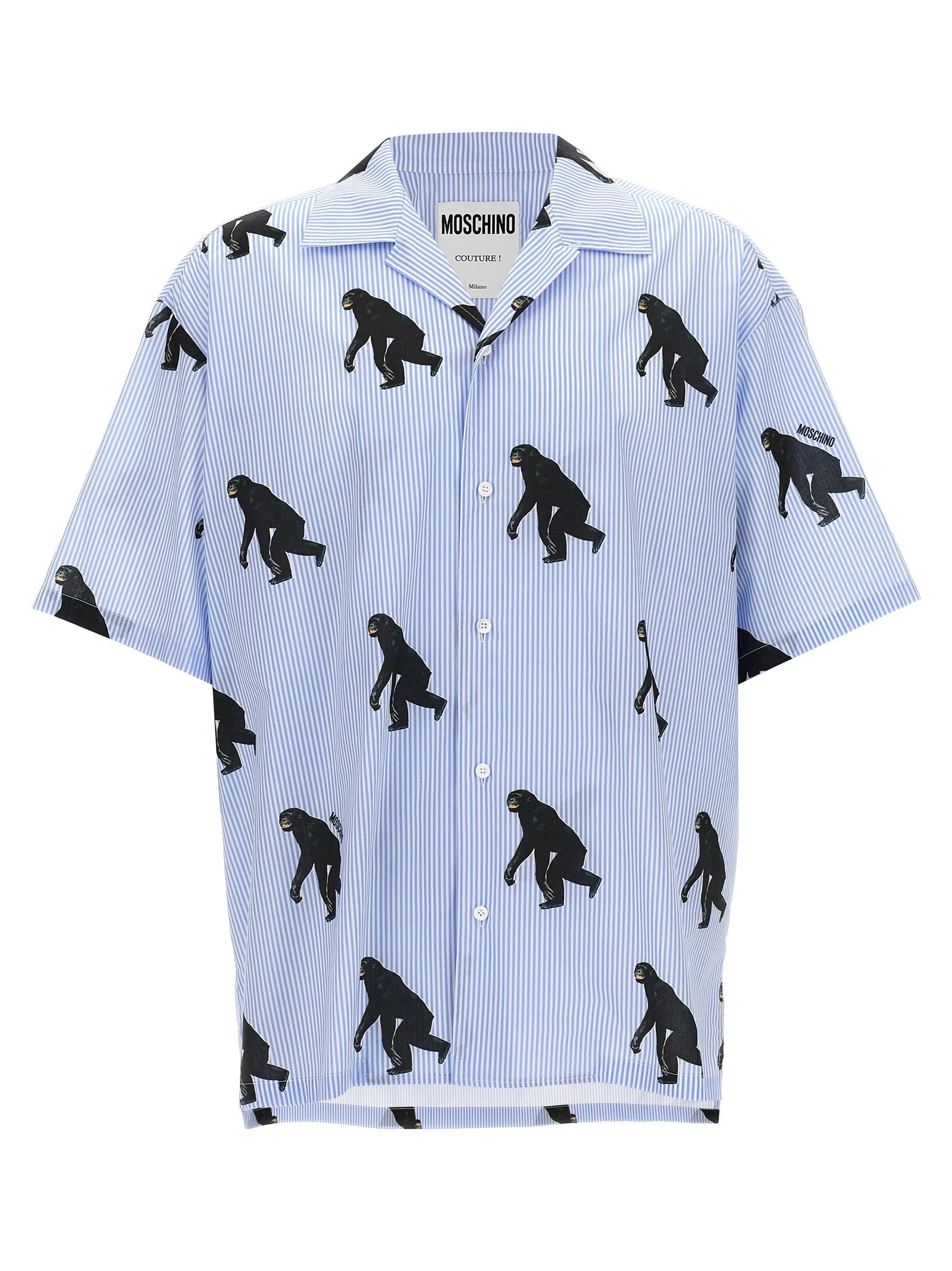 Moschino Men 'Scimpanzé' Print Shirt - 1