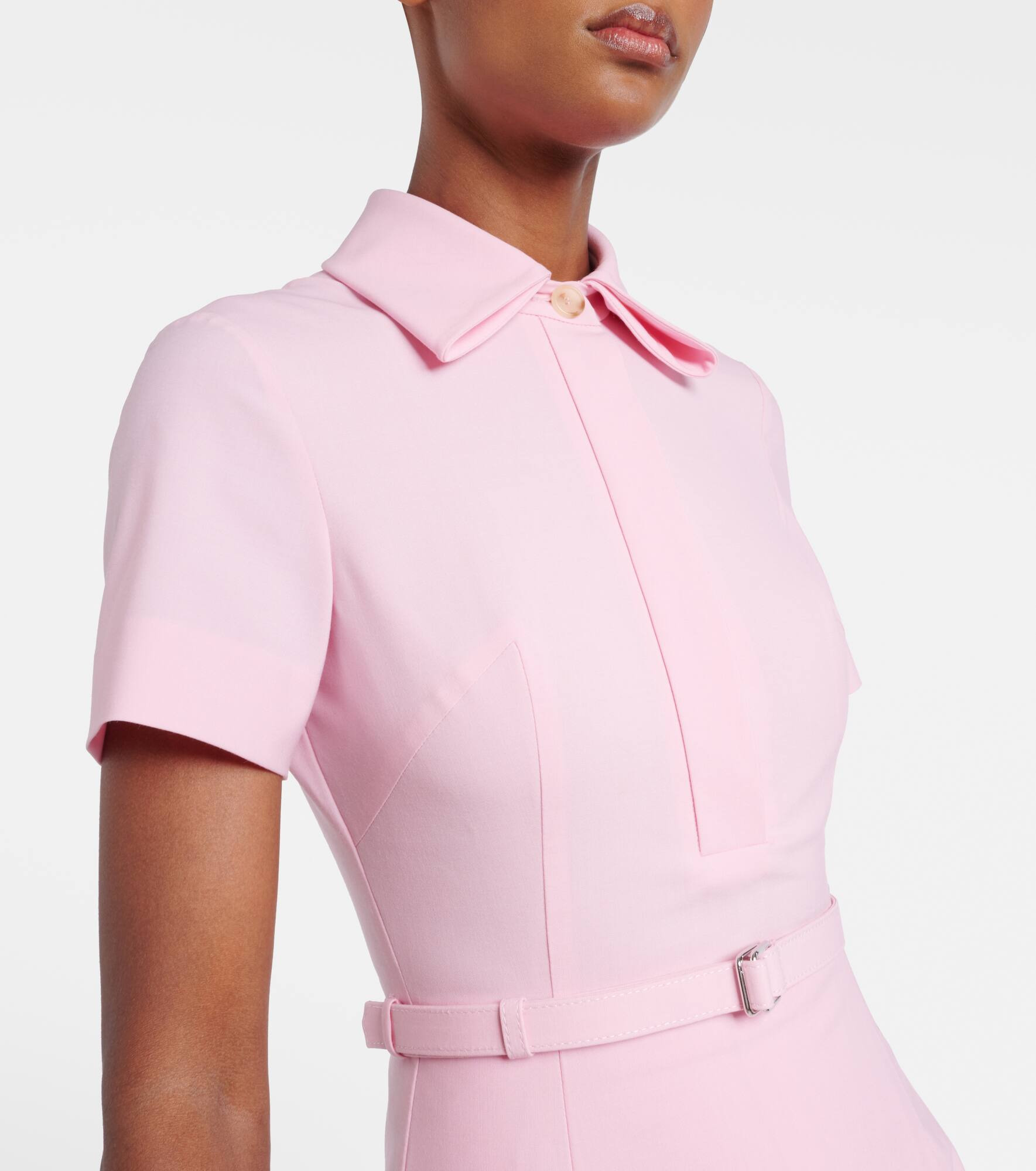 Iwona belted shirt dress - 4