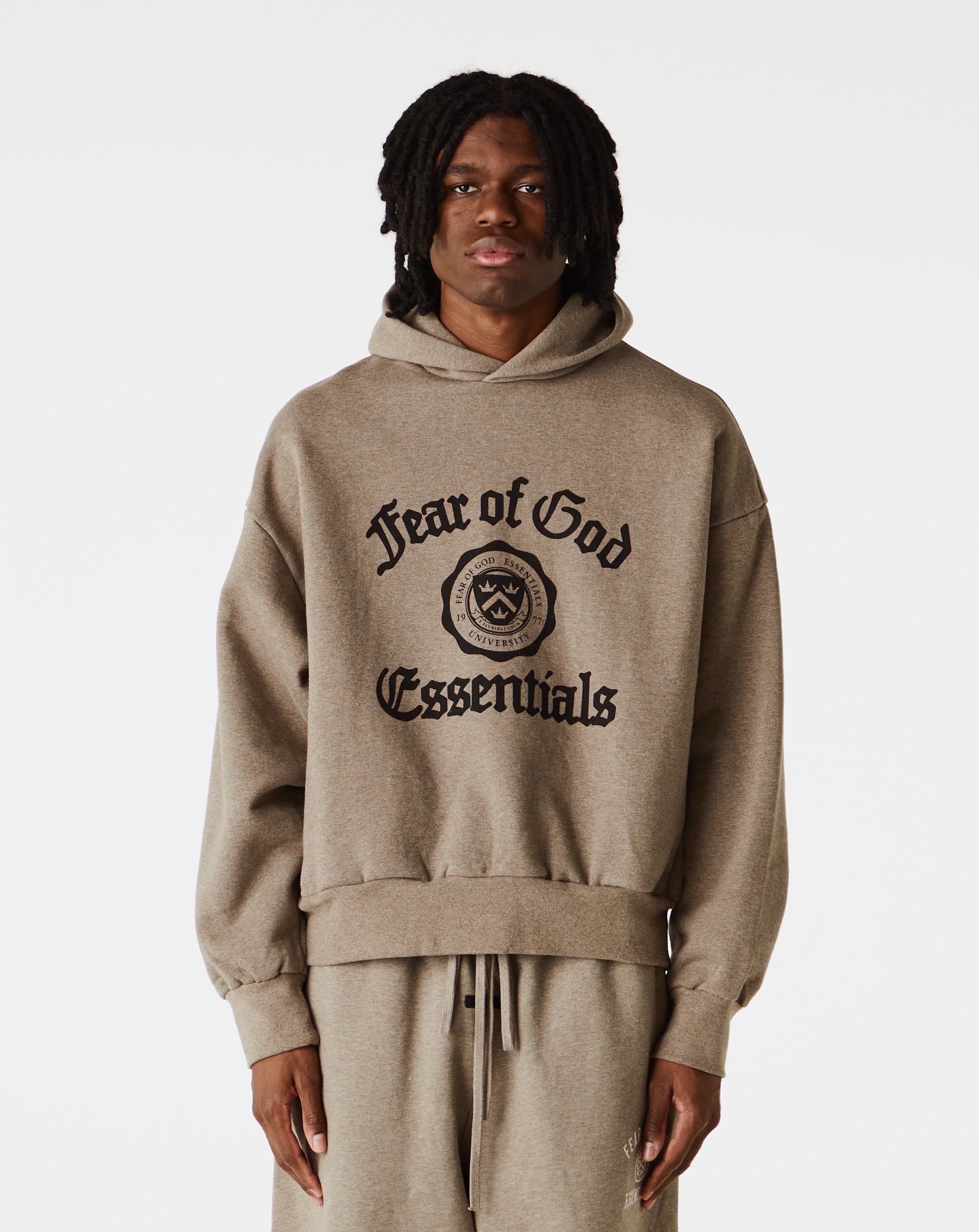 ESSENTIALS Heavy Fleece Vintage Shrunken Hoodie | xhibition