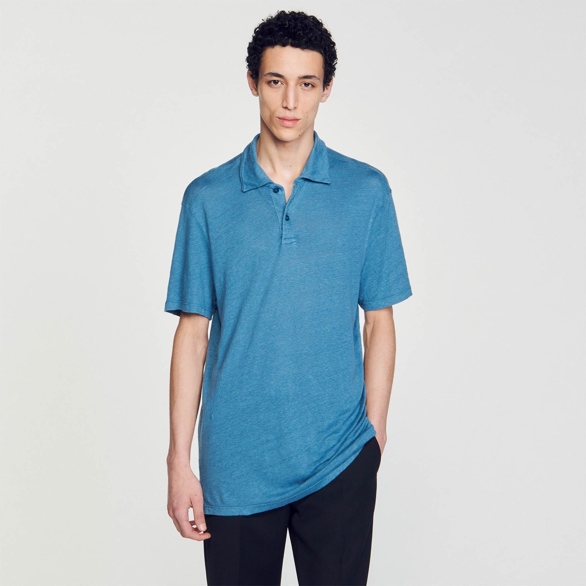 LINEN POLO SHIRT - 5