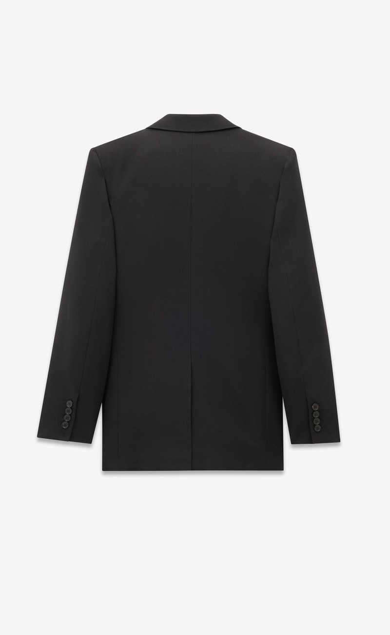SAINT LAURENT jacket in wool gabardine outlook