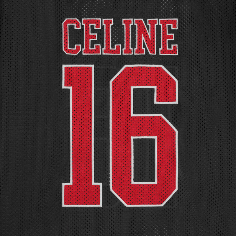 oversized celine 16 t-shirt in jersey mesh 4