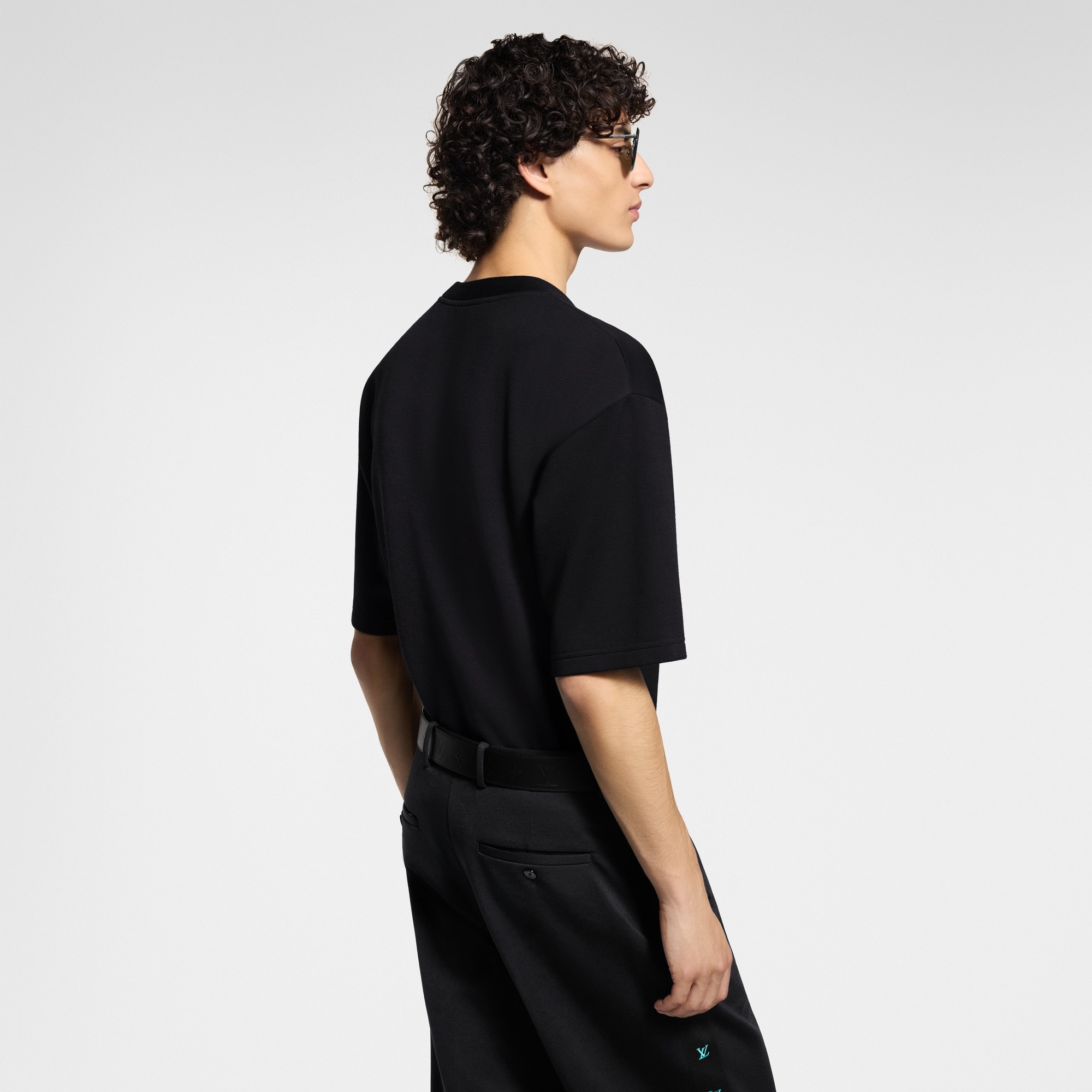 LV Embellished Jersey T-Shirt - 3