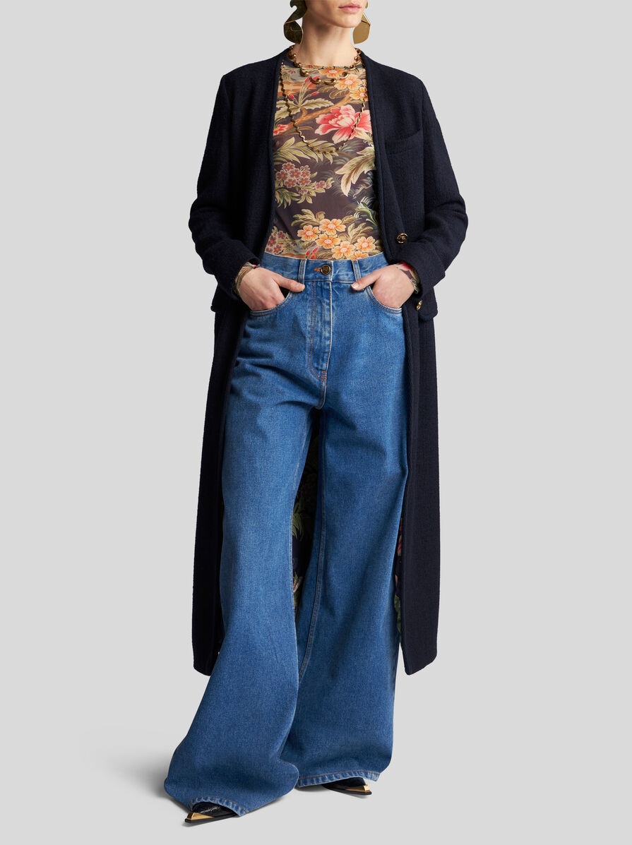 DUSTER COAT WITH PEGASO BUTTONS - 3