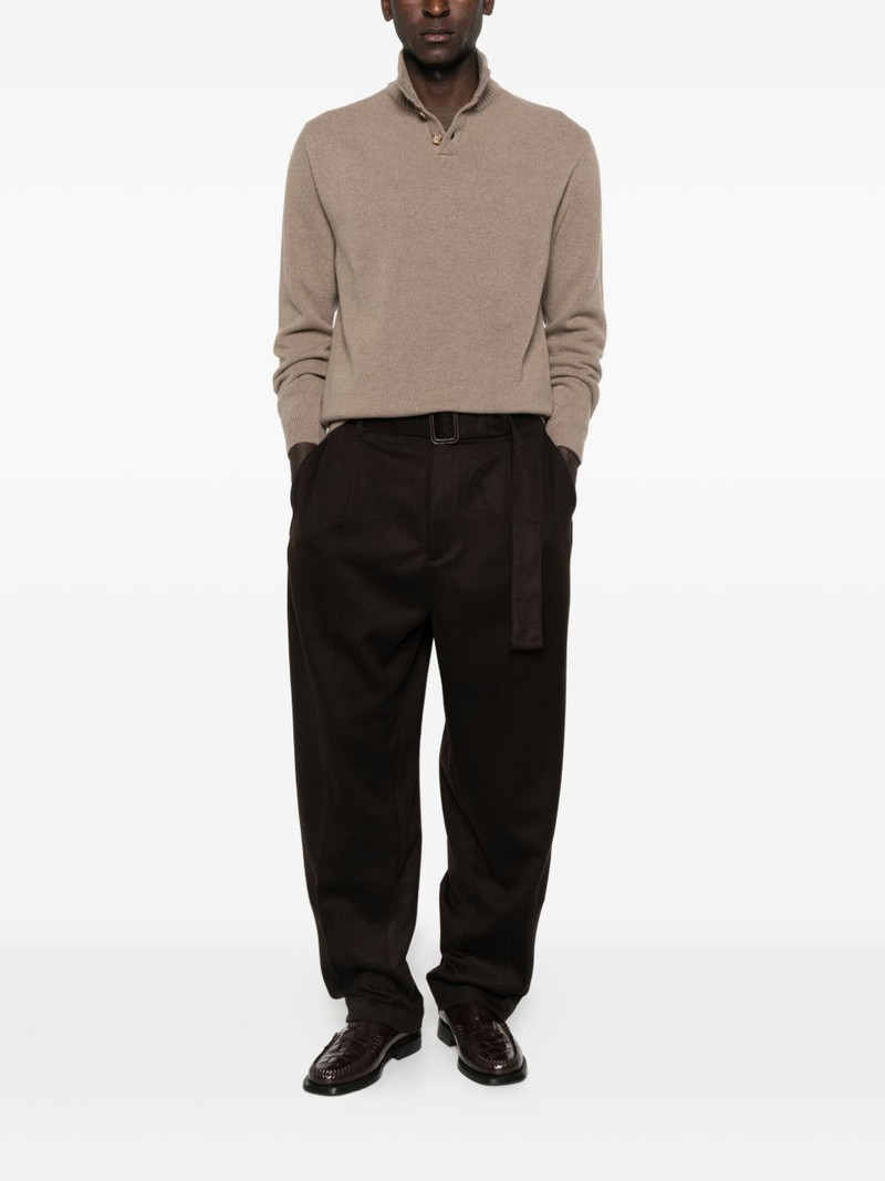 EMPORIO ARMANI belted trousers outlook