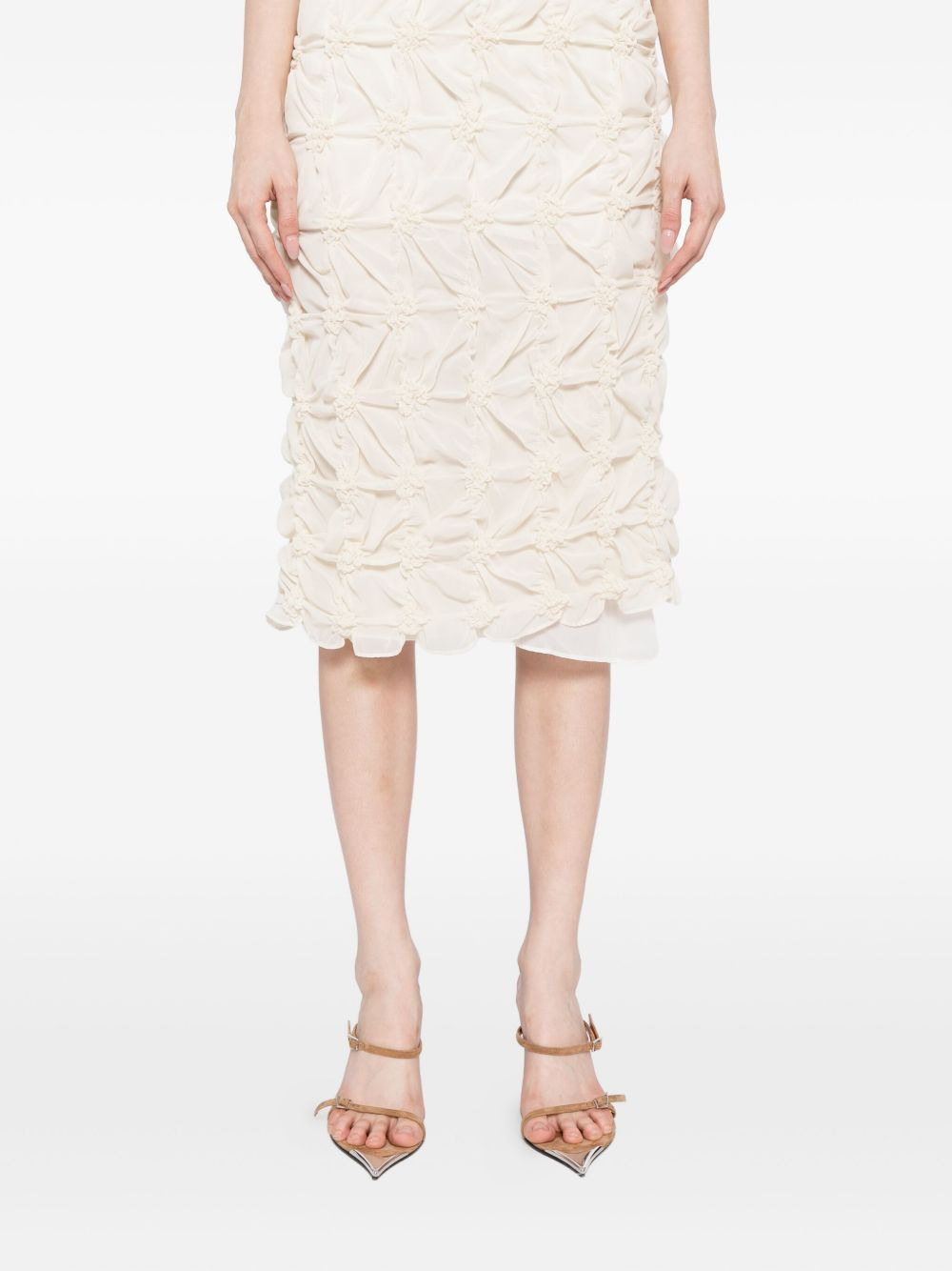 scrunched chiffon skirt - 5