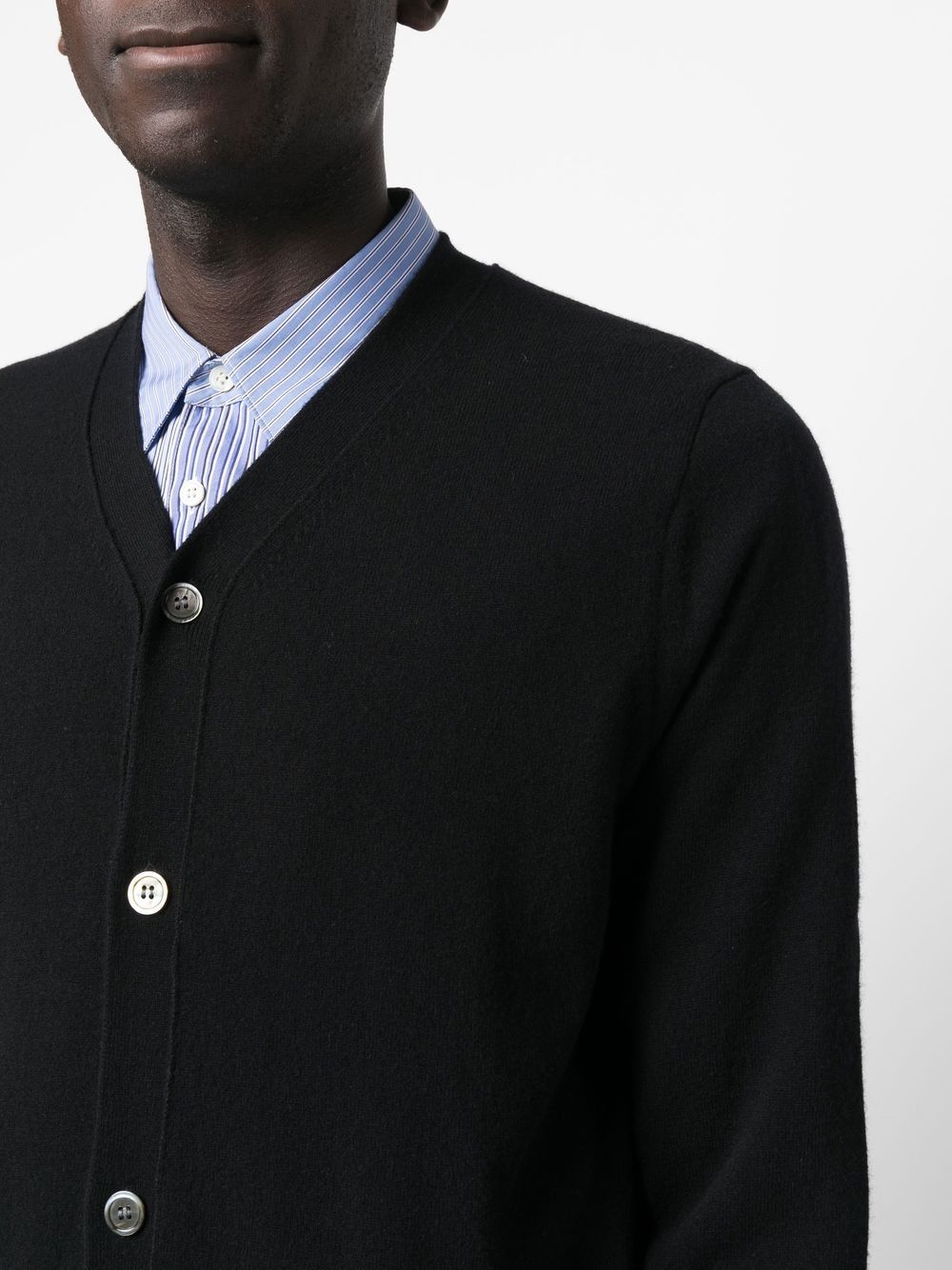 V-neck wool cardigan - 5