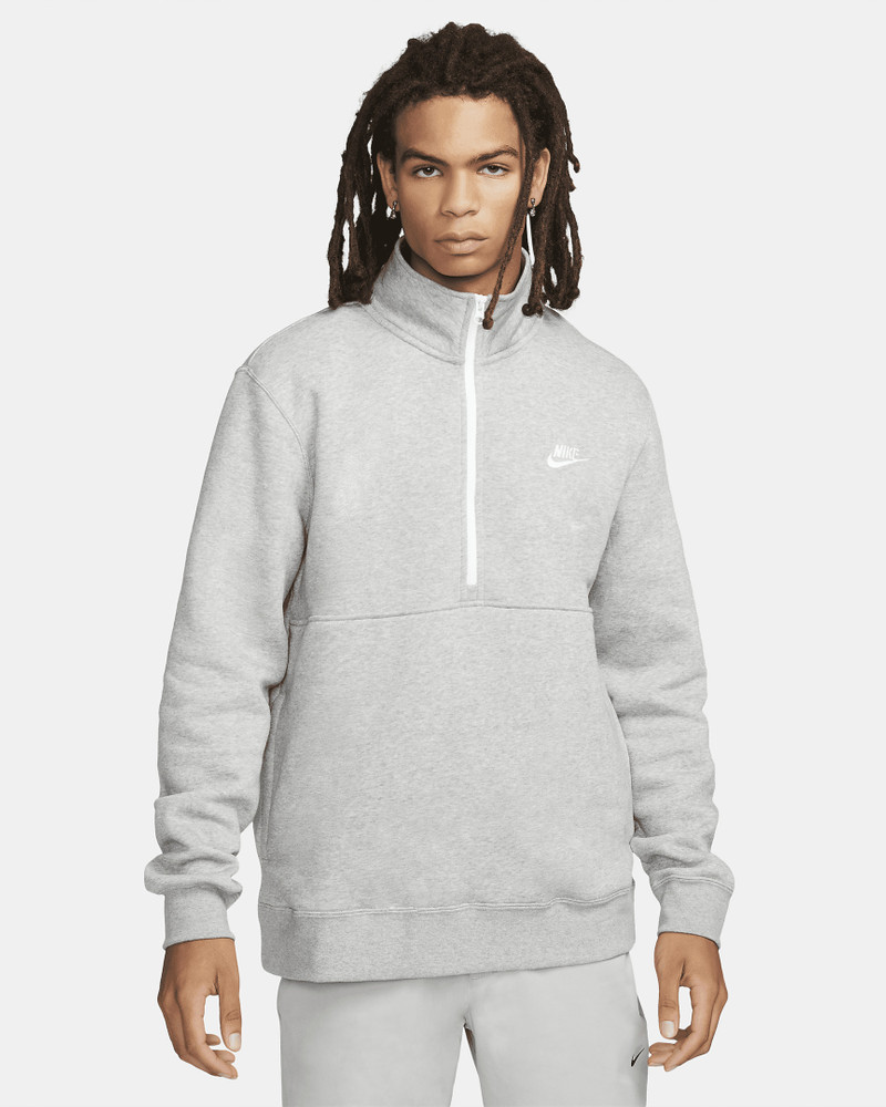 Nike Sportswear Club Men's Brushed-Back 1/2-Zip Pullover - 1