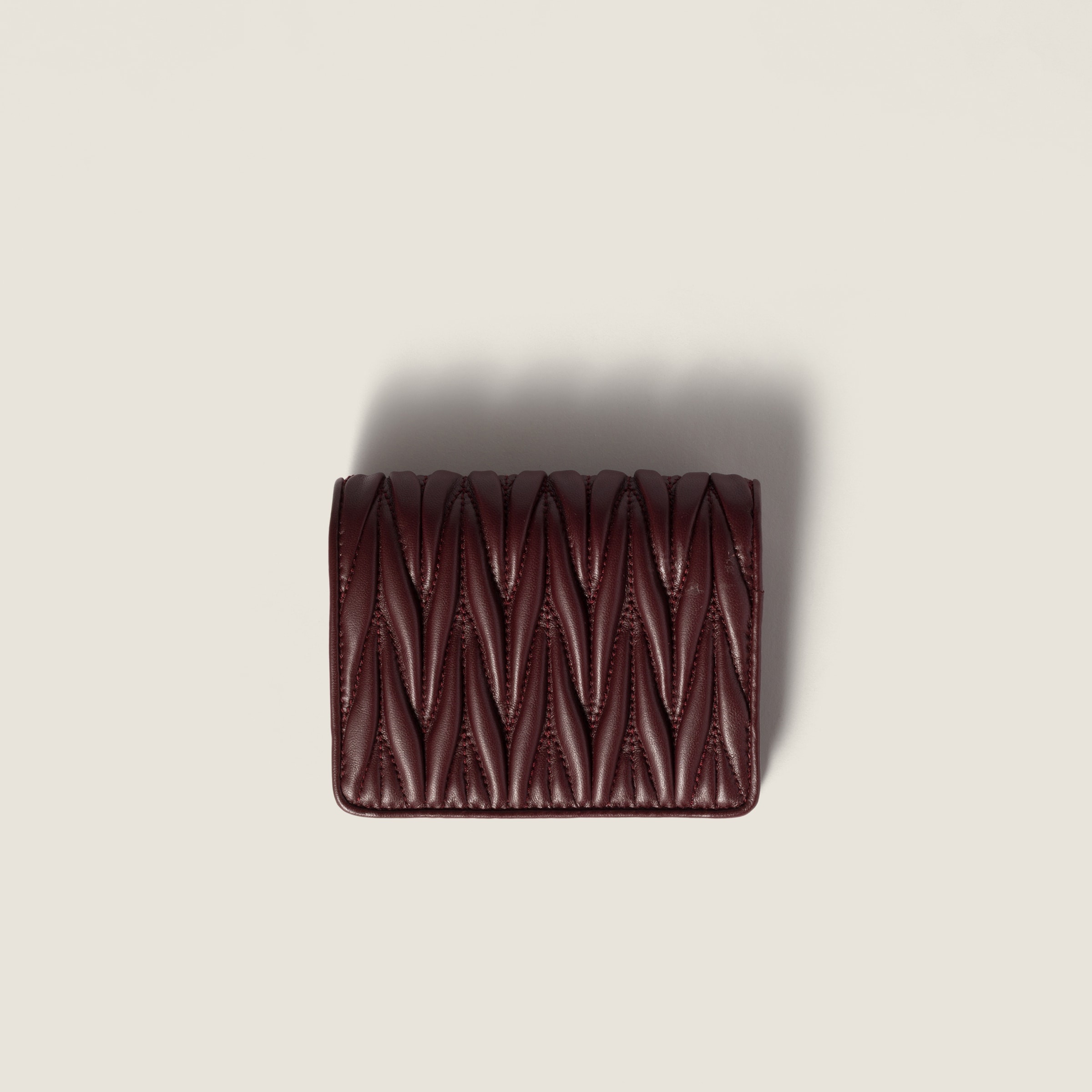 Small matelassé nappa leather wallet - 3