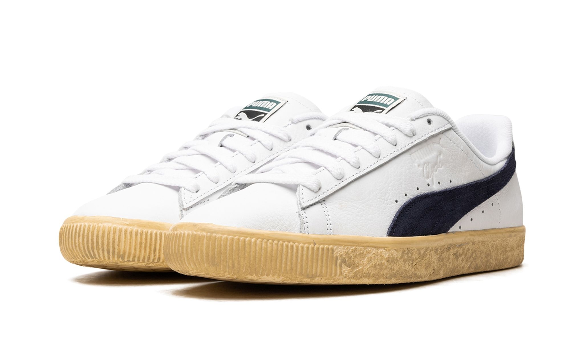 Clyde Vintage "White / Navy" - 2