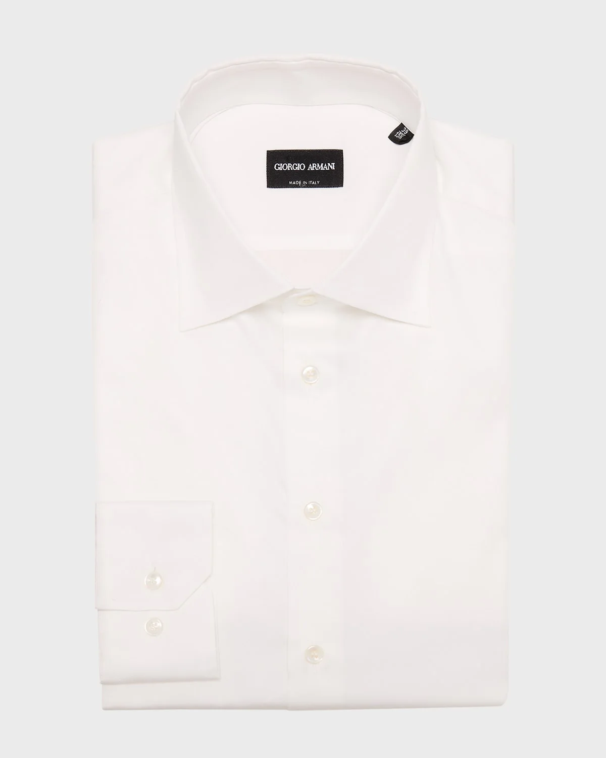 Men's Solid Cotton Dress Shirt - 1