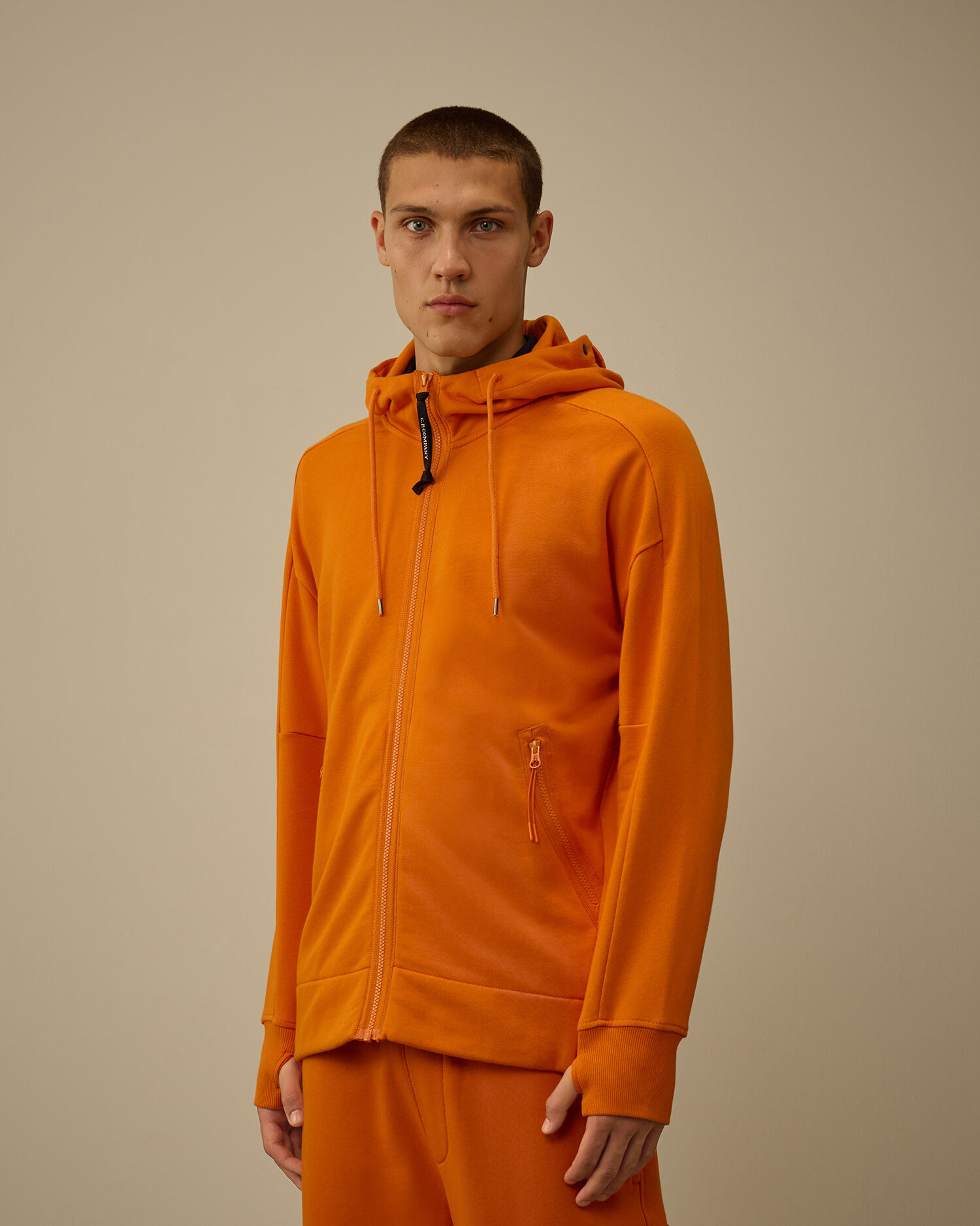Diagonal Raised Fleece Goggle Sweatshirt - 3