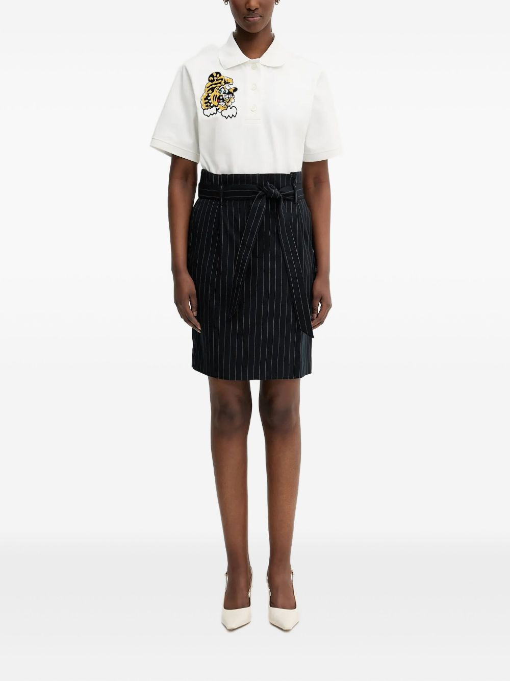 x Verdy tiger-embroidered polo top - 2