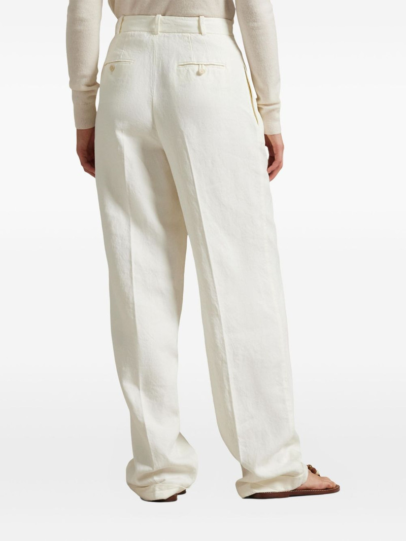 pleated straight-leg trousers 4