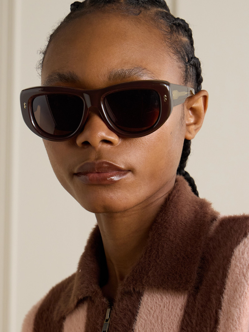 JACQUES MARIE MAGE + Erin Wasson The Sud Square-frame Acetate Sunglasses outlook