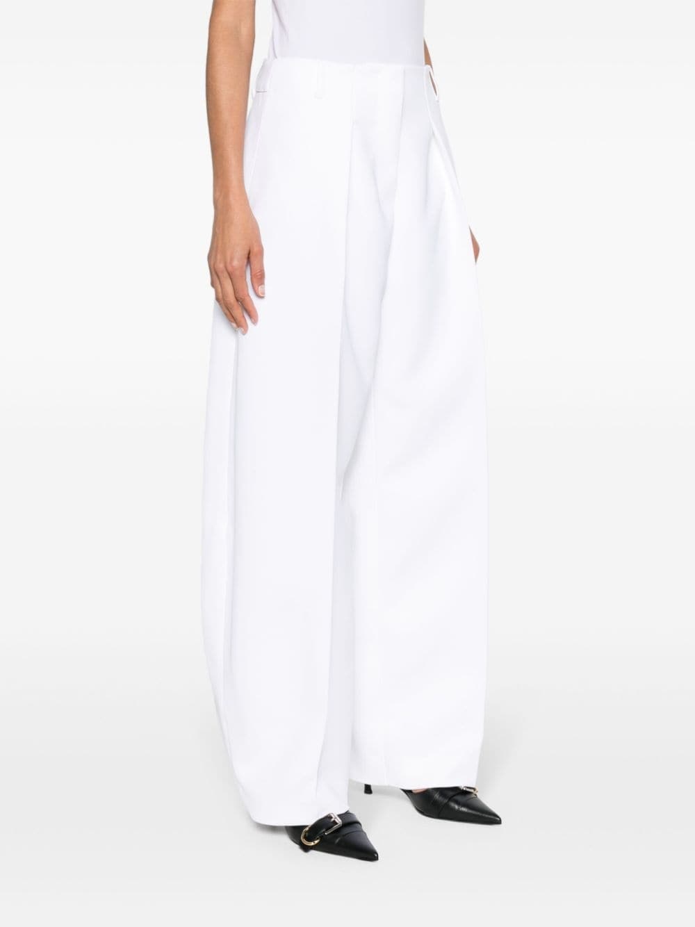 Ovalo pleated palazzo pants - 3