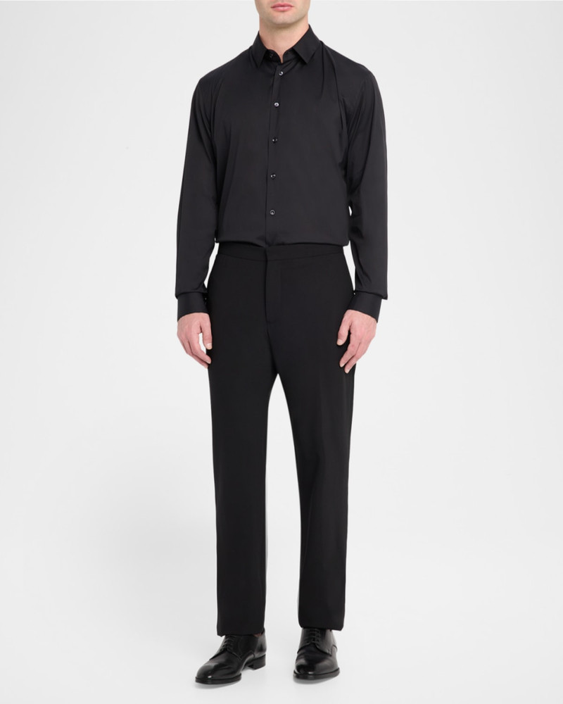 GIORGIO ARMANI Men & apos;s Solid Stretch Poplin Sport Shirt outlook